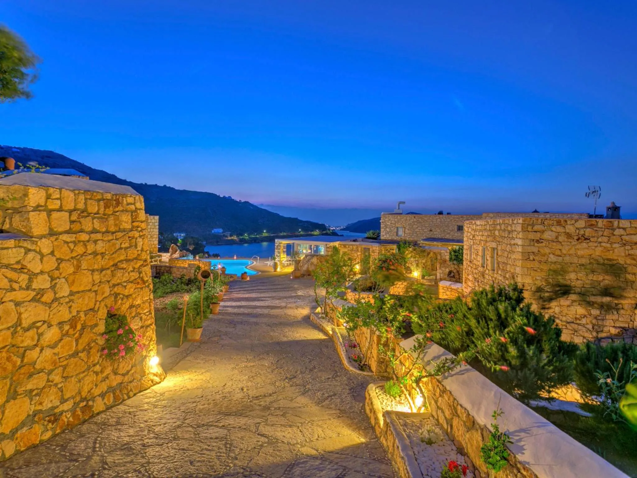 Balcony/Terrace in Eirini Luxury Hotel Villas