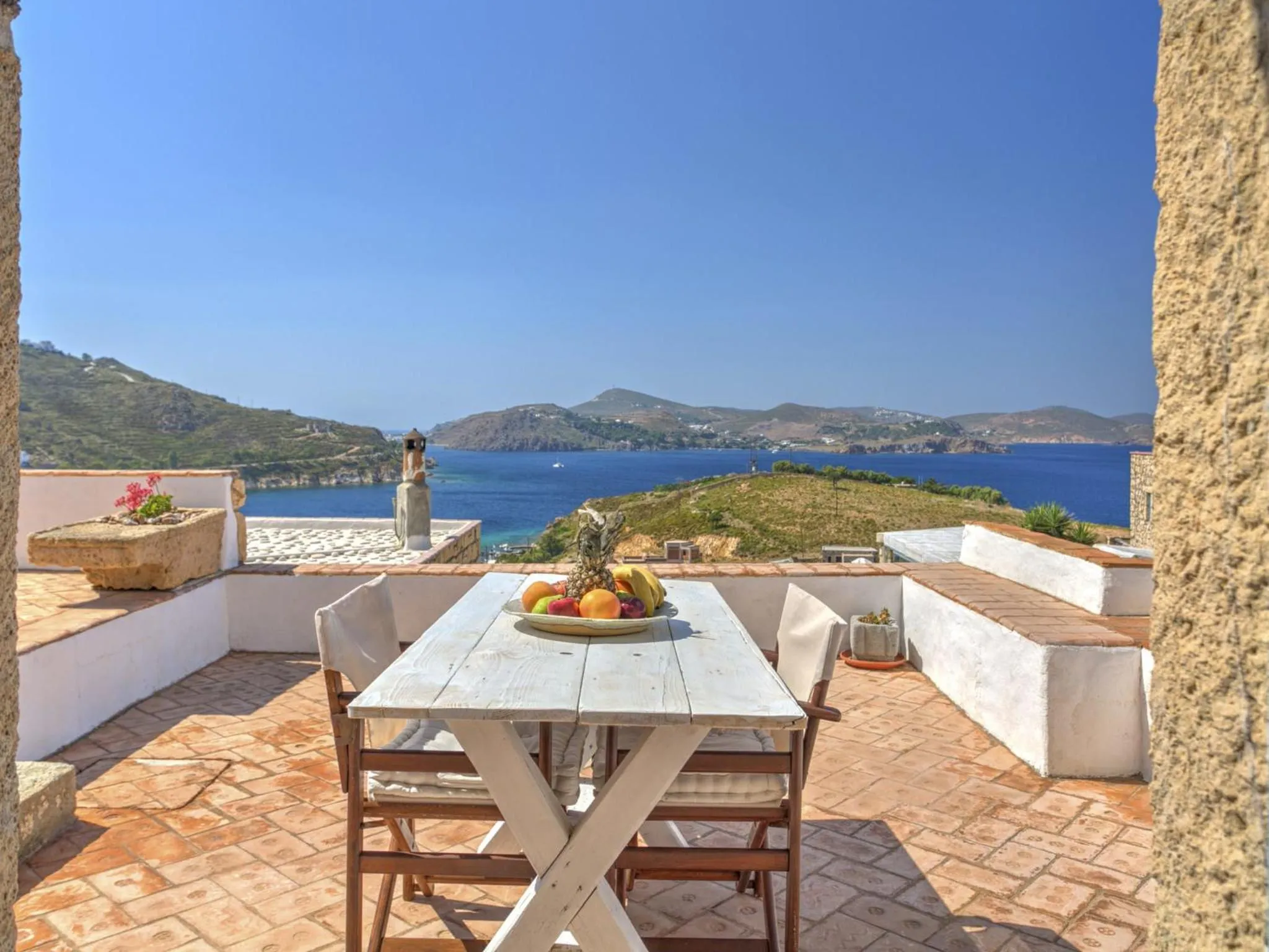 Patio in Eirini Luxury Hotel Villas