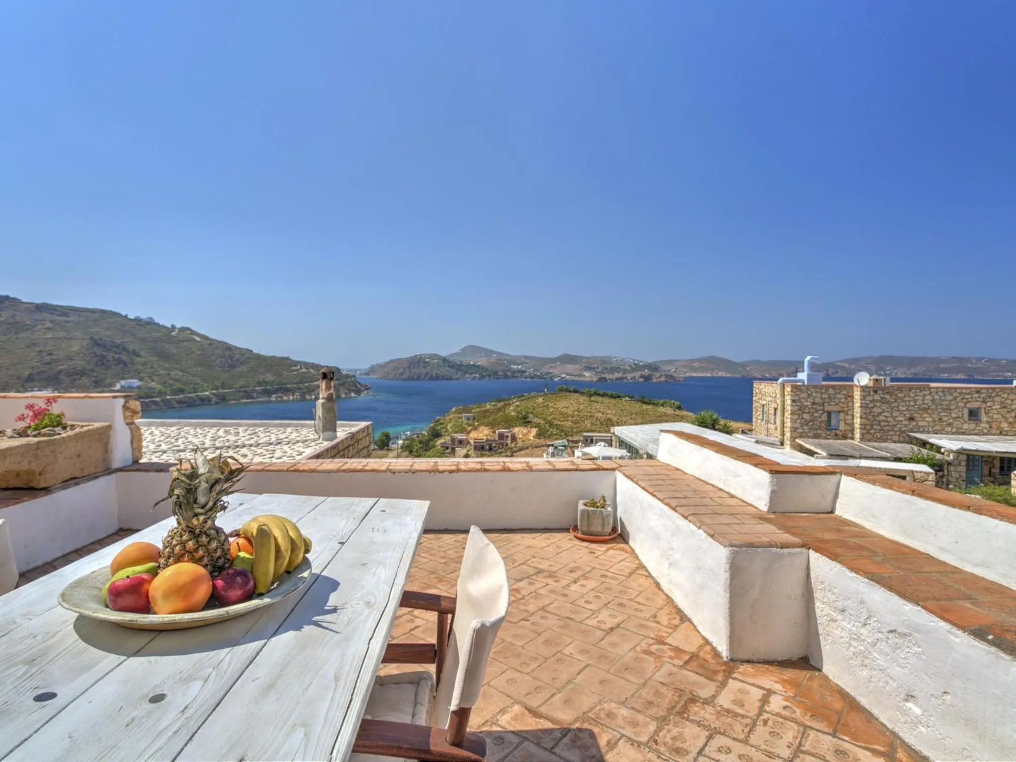 Patio in Eirini Luxury Hotel Villas