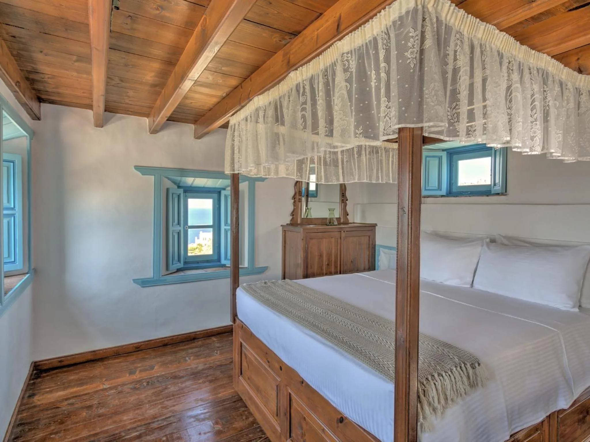 Bedroom, Bed in Eirini Luxury Hotel Villas