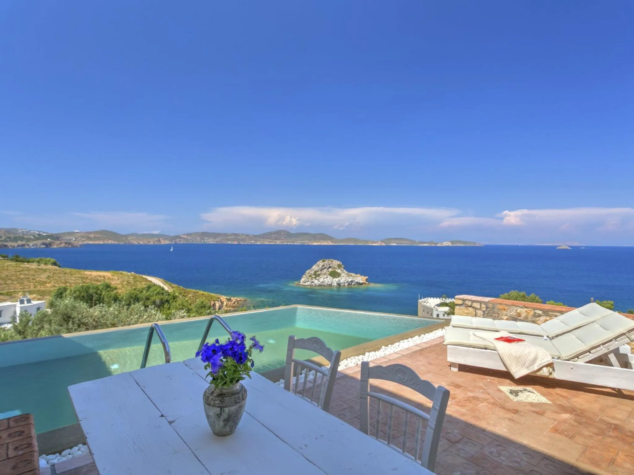 Swimming pool in Eirini Luxury Hotel Villas