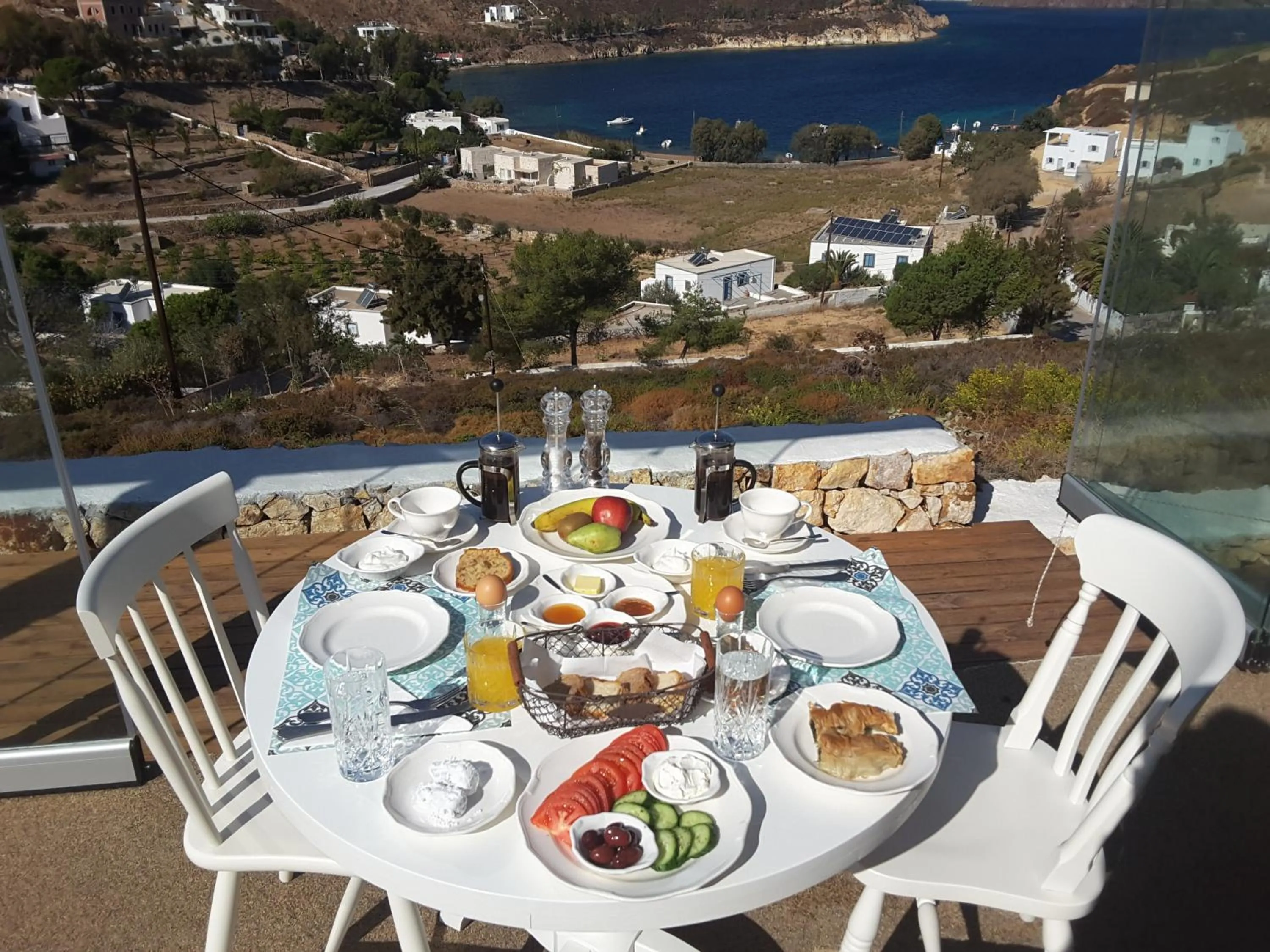 Breakfast in Eirini Luxury Hotel Villas