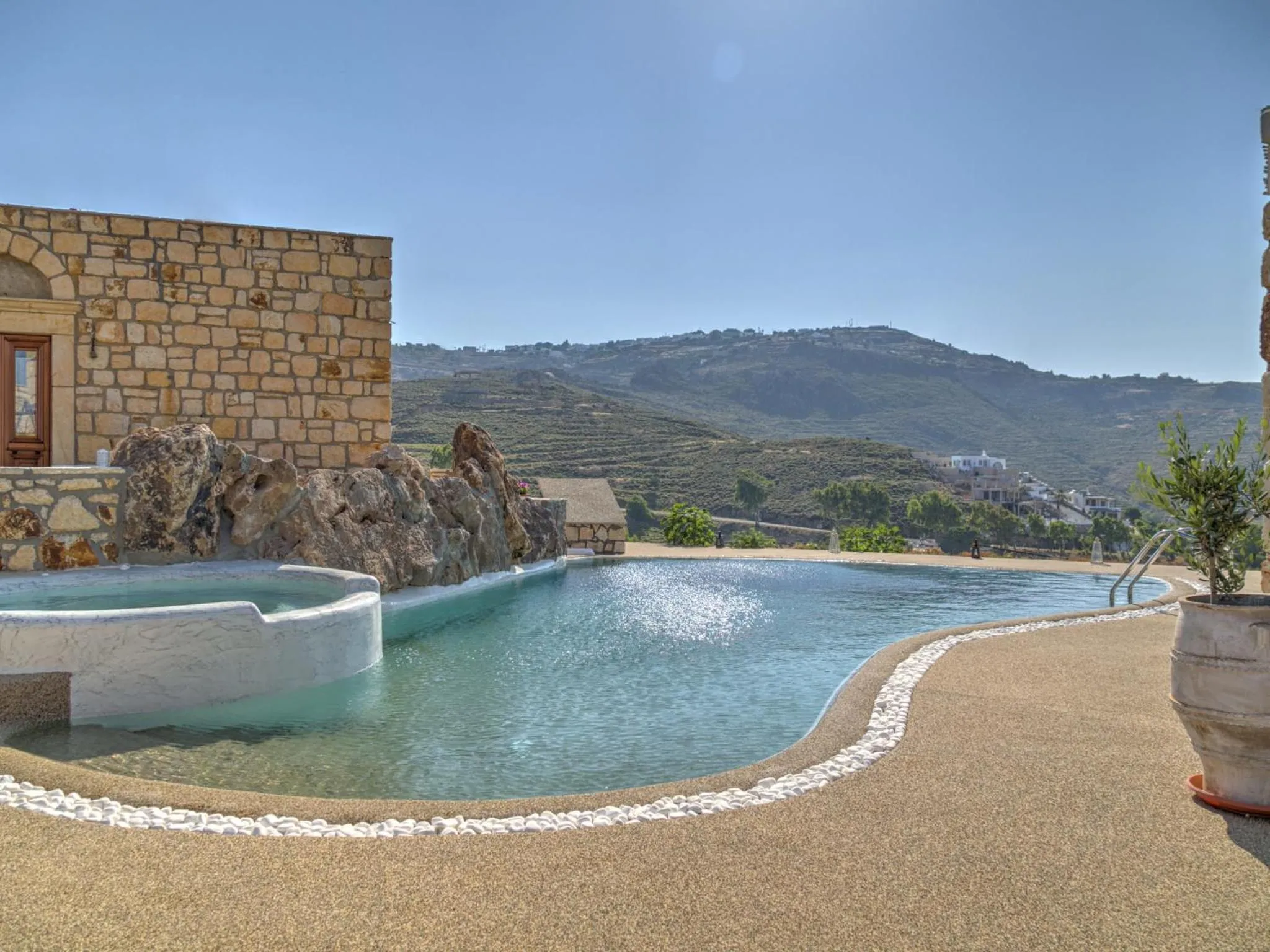 Facade/entrance in Eirini Luxury Hotel Villas