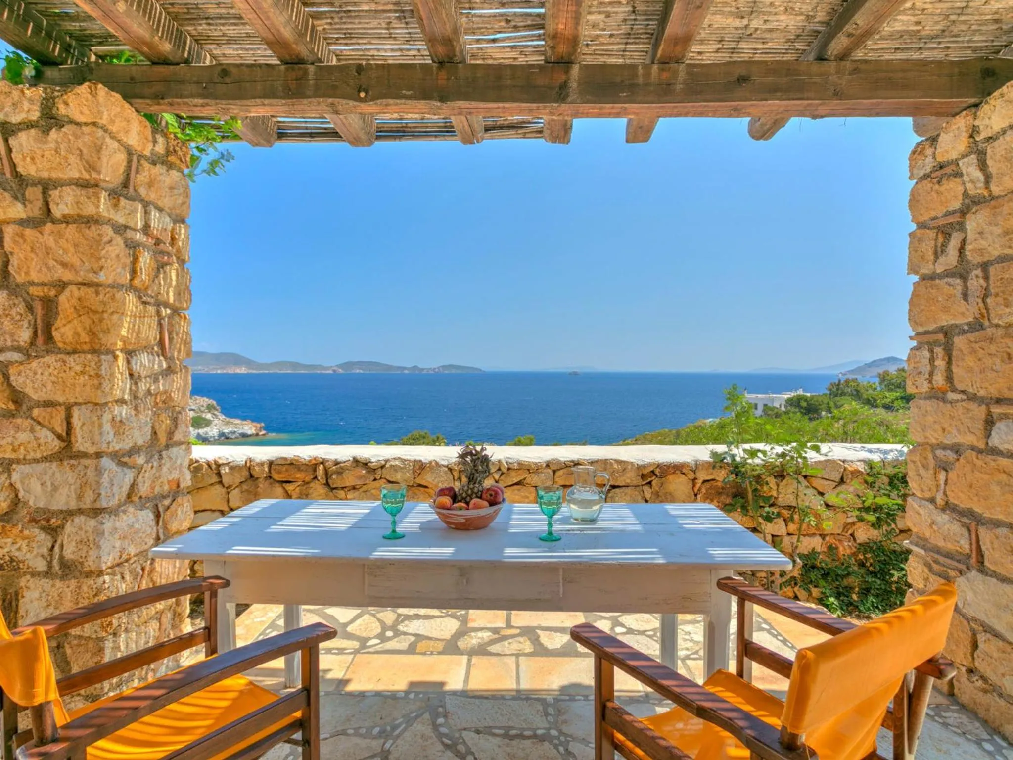 Patio in Eirini Luxury Hotel Villas