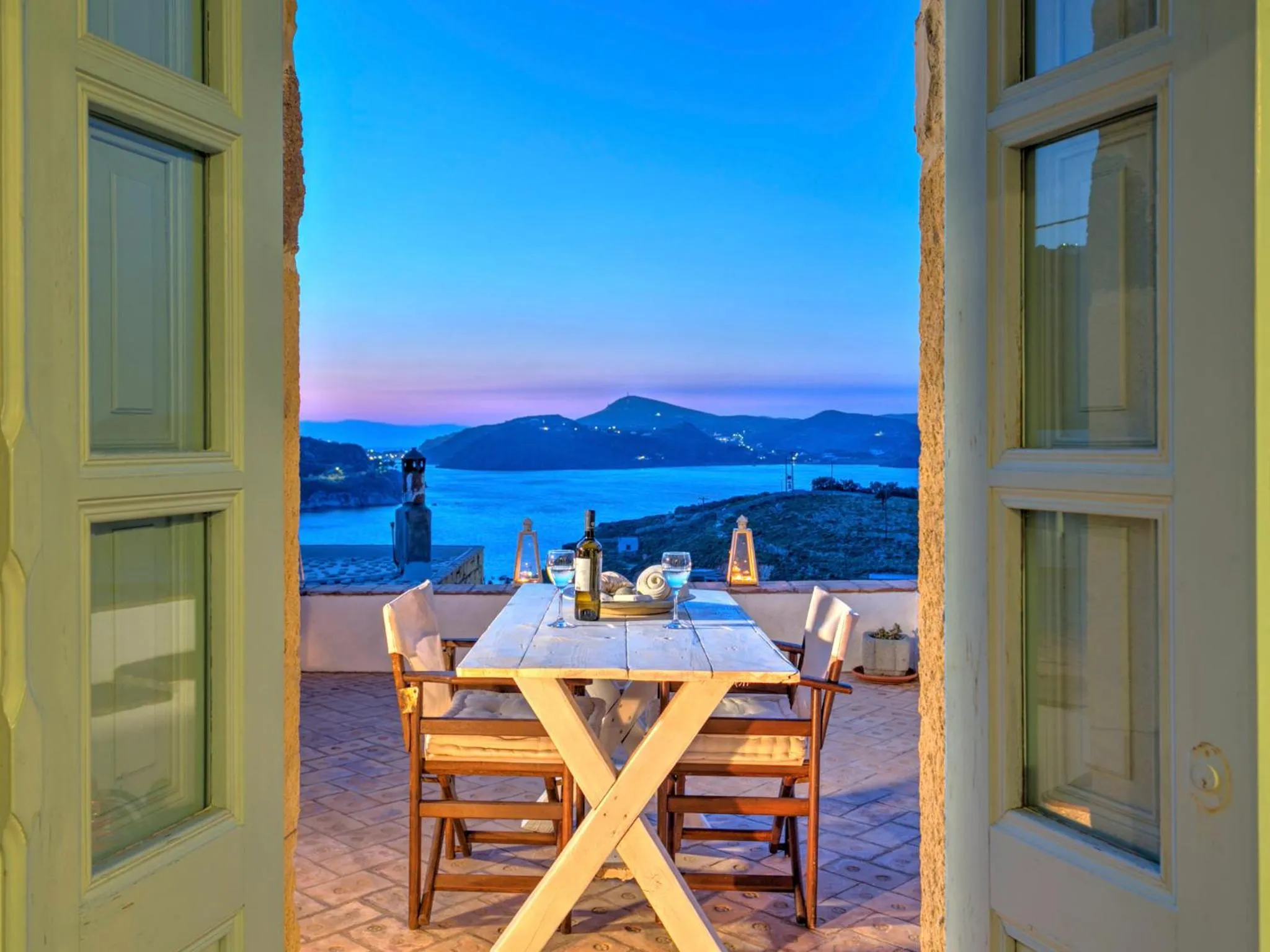Patio in Eirini Luxury Hotel Villas