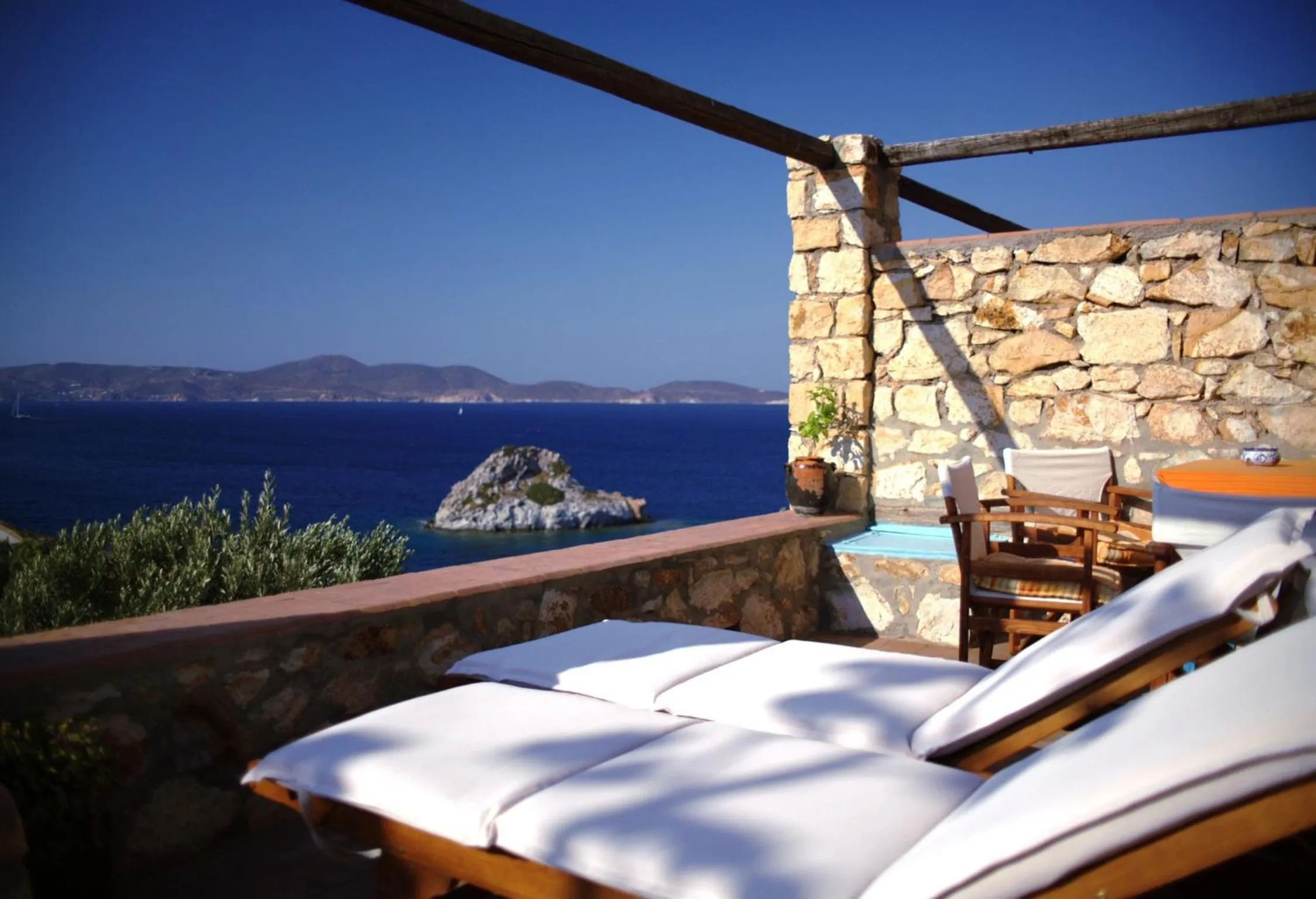 Balcony/Terrace in Eirini Luxury Hotel Villas