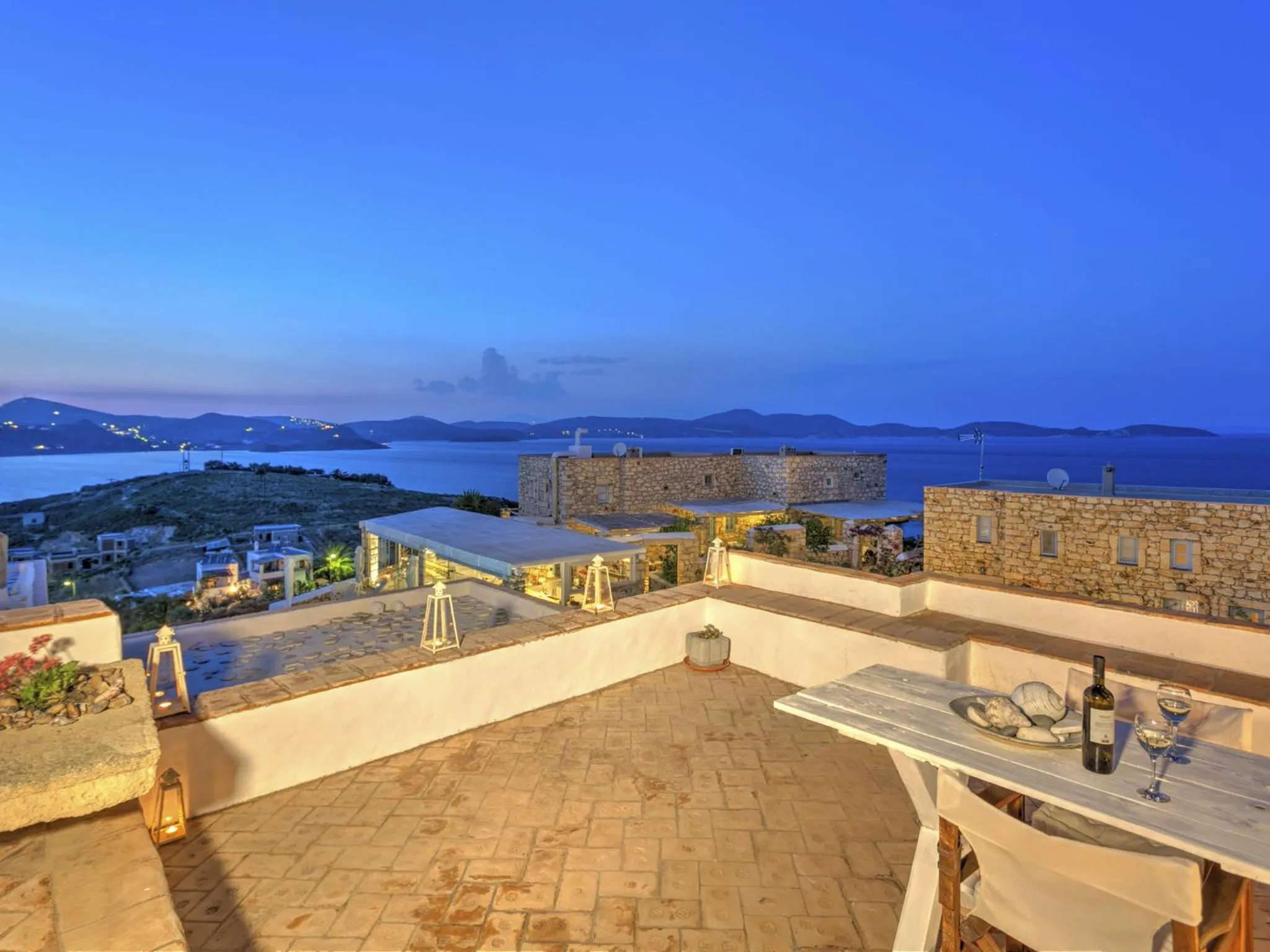 Patio in Eirini Luxury Hotel Villas