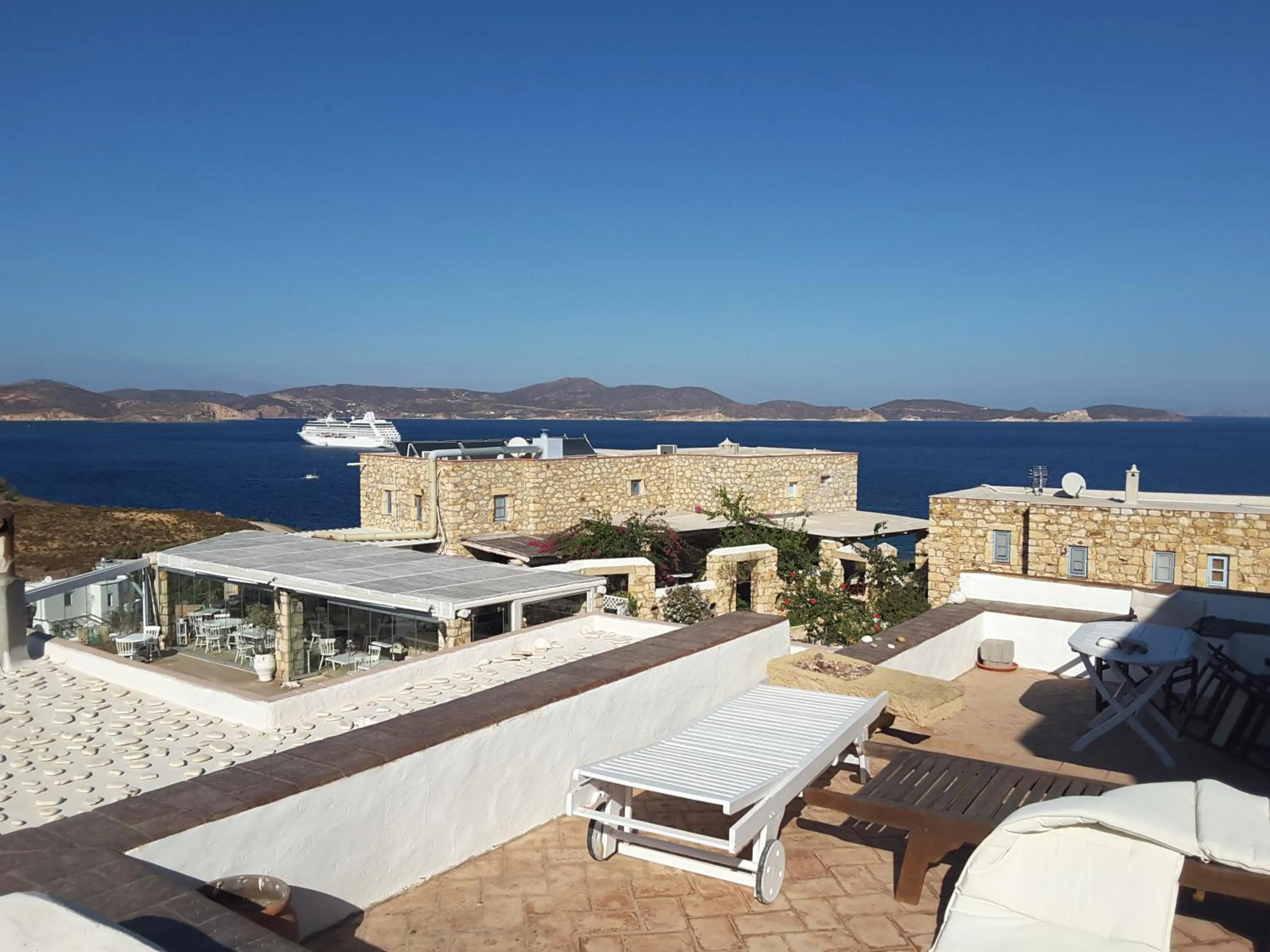 Balcony/Terrace in Eirini Luxury Hotel Villas