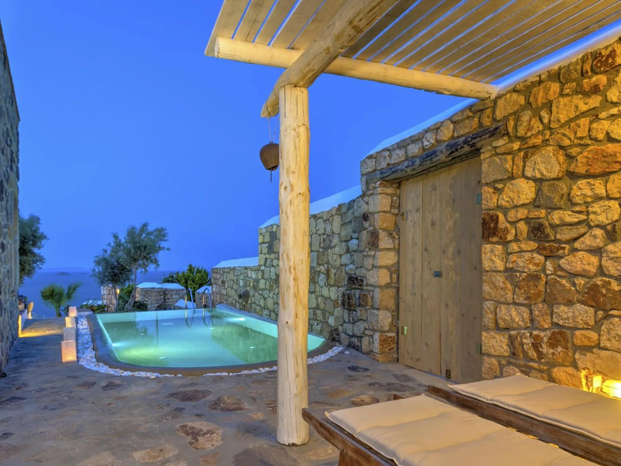 Patio in Eirini Luxury Hotel Villas