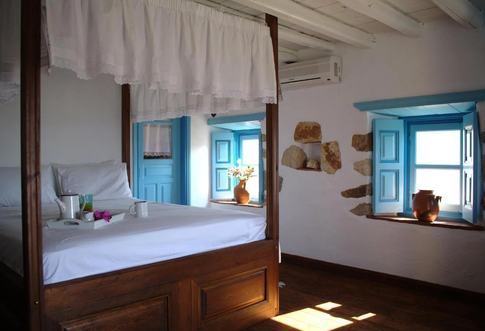 Bedroom, Bed in Eirini Luxury Hotel Villas