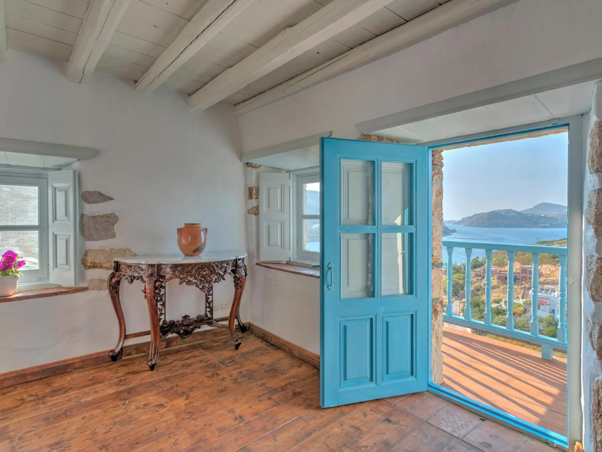 Balcony/Terrace in Eirini Luxury Hotel Villas