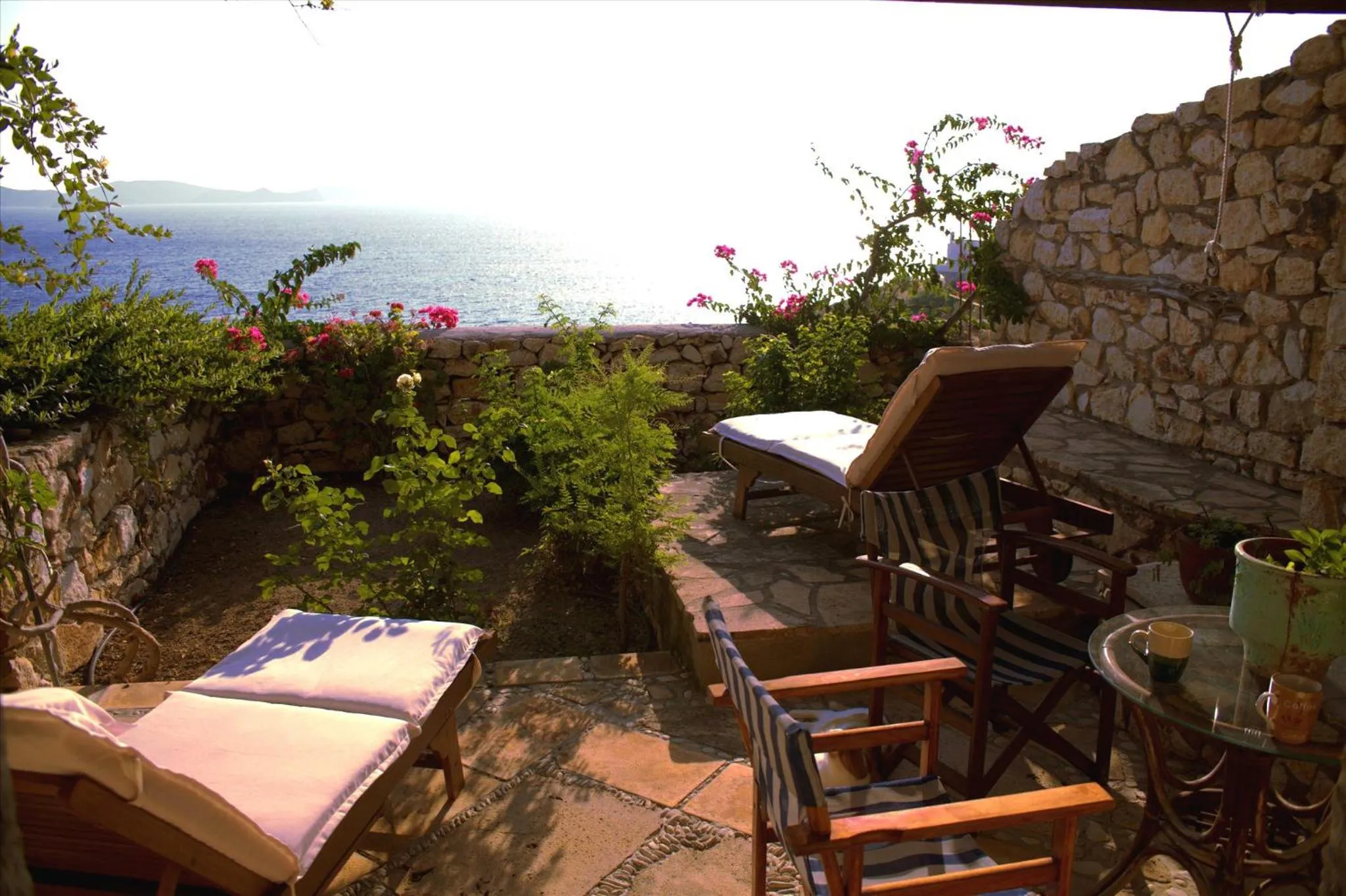 Patio in Eirini Luxury Hotel Villas