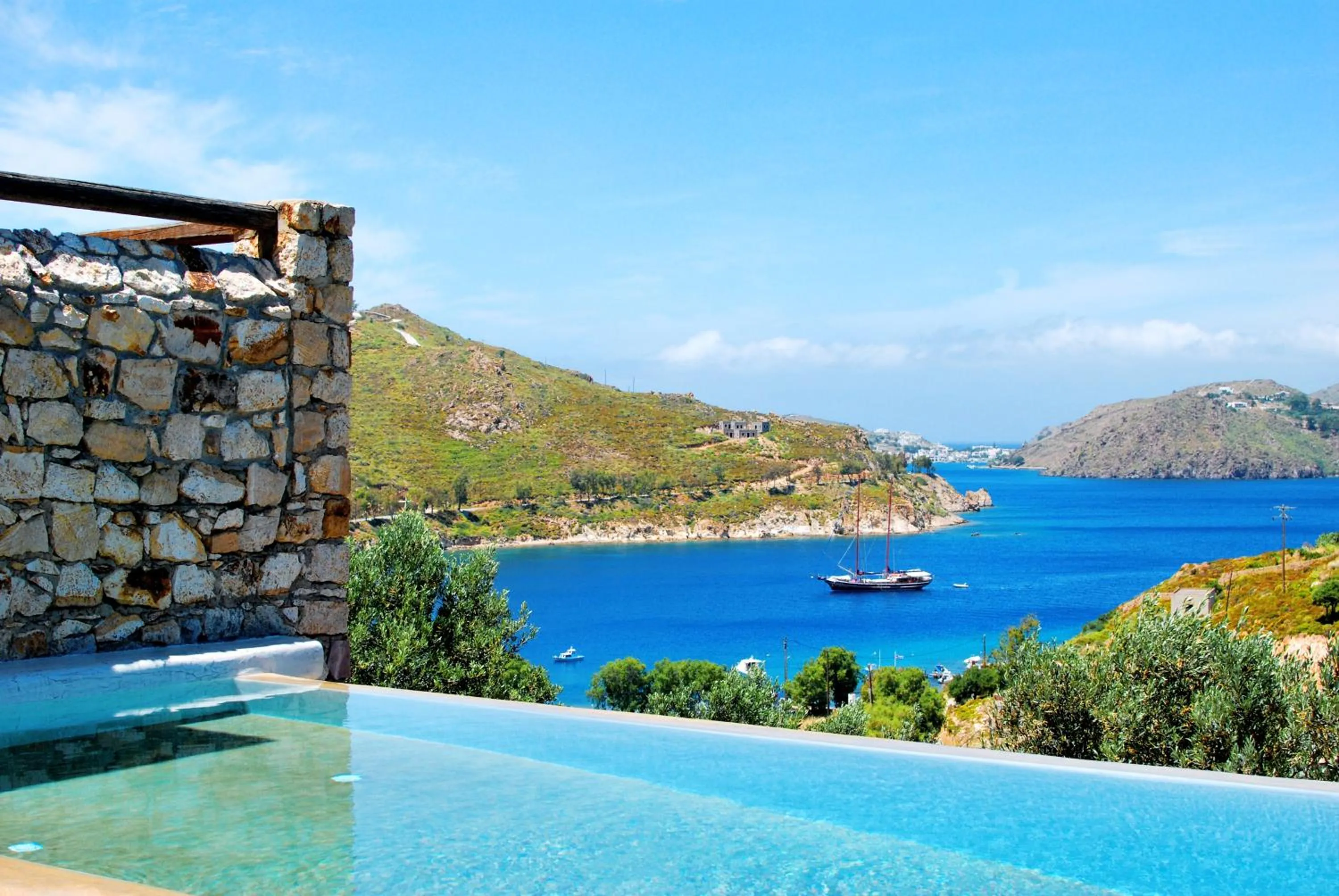 Sea view in Eirini Luxury Hotel Villas