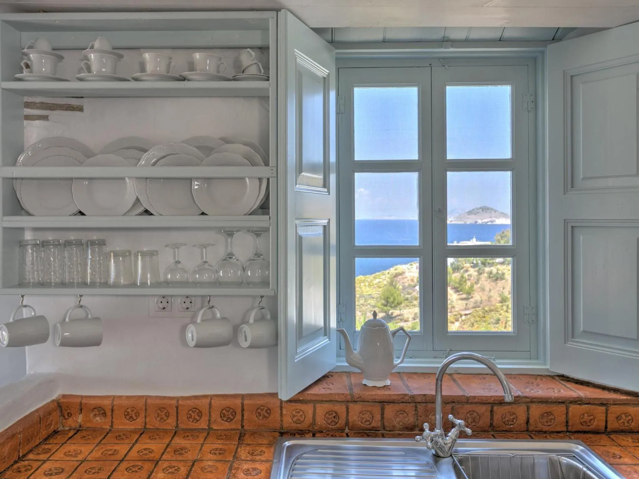 Living room in Eirini Luxury Hotel Villas