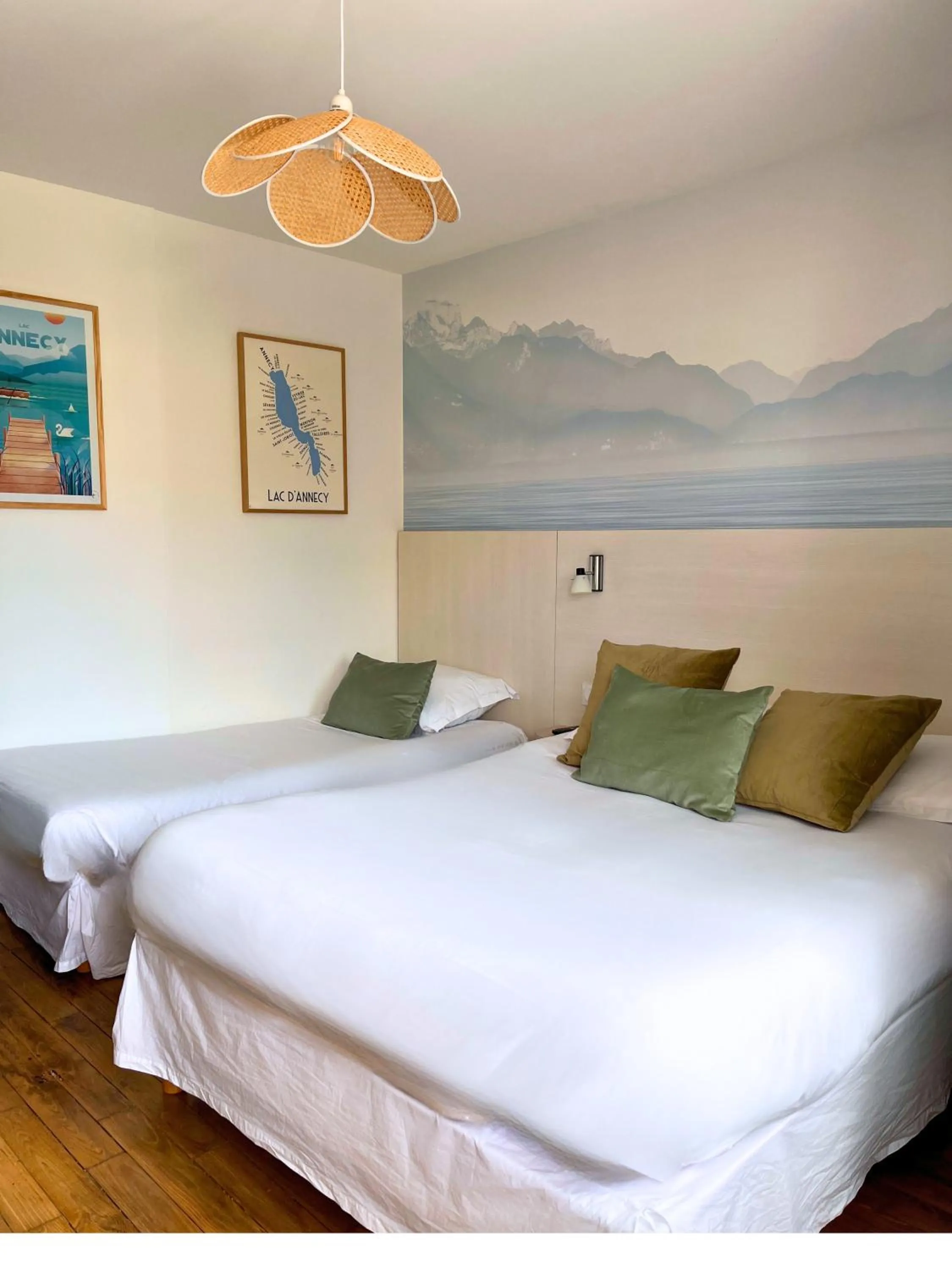 Bed in Hôtel Restaurant La Maison