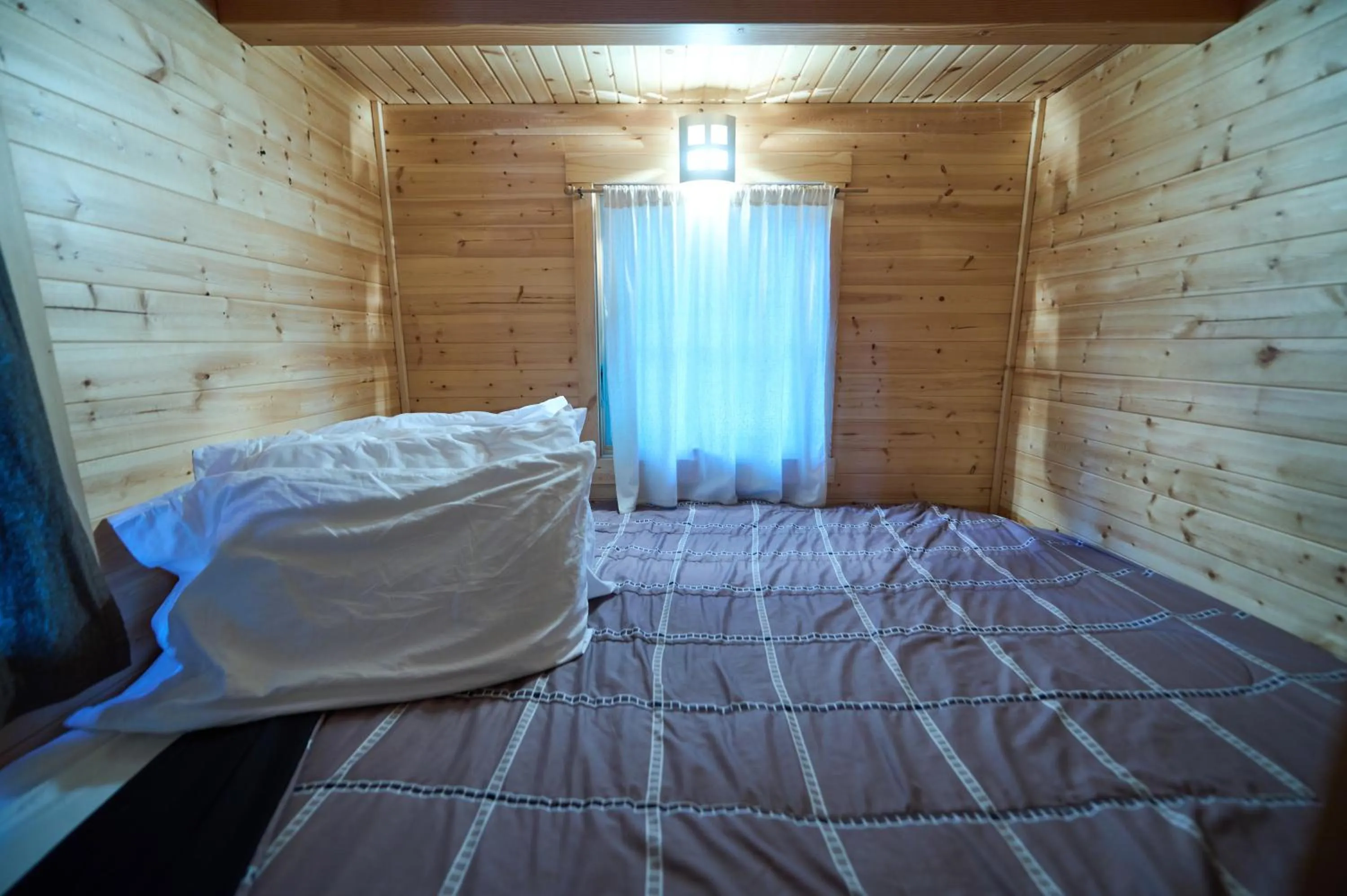 Bed in Mt Hood Tiny House Village