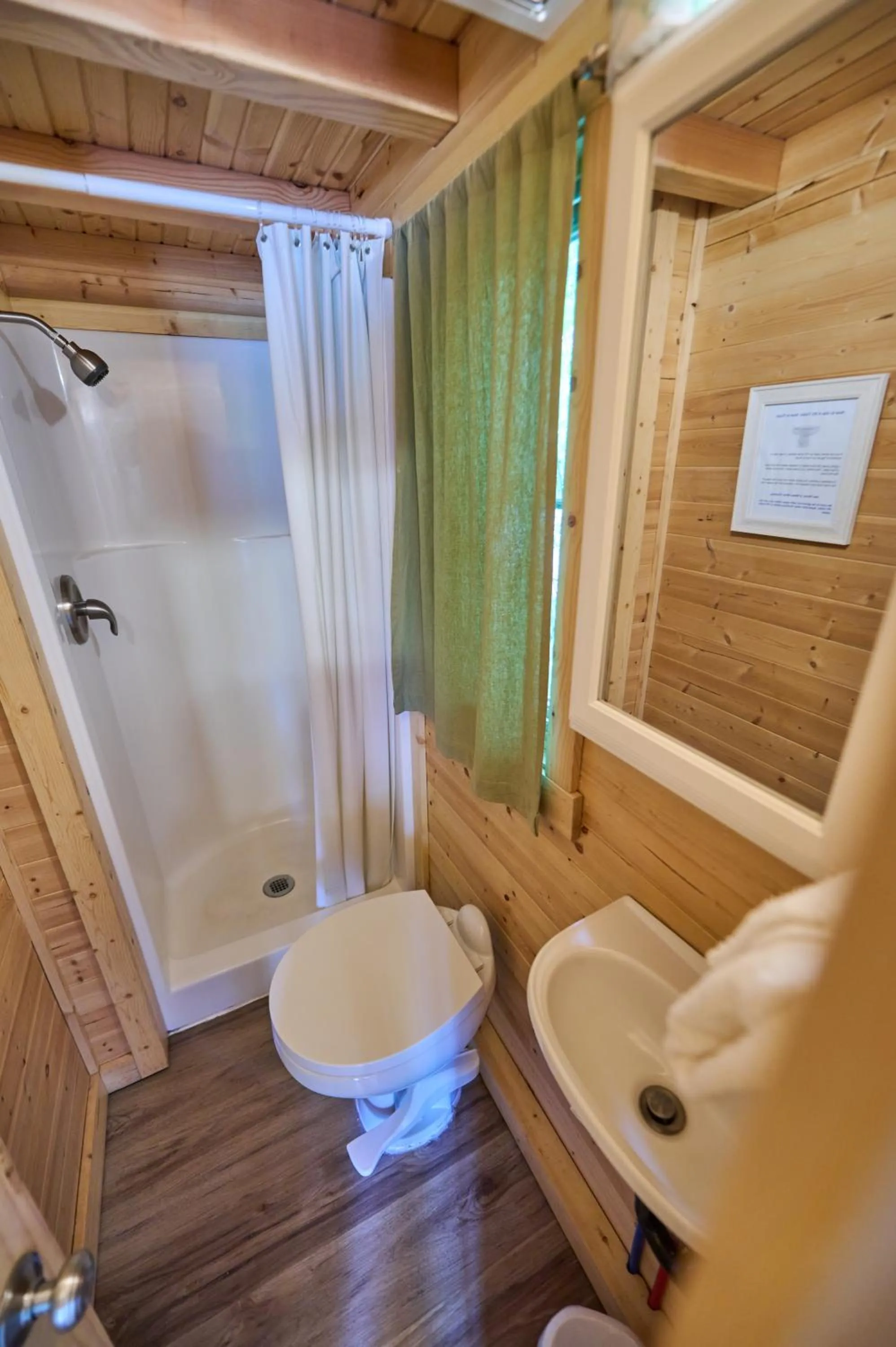 Shower in Mt Hood Tiny House Village