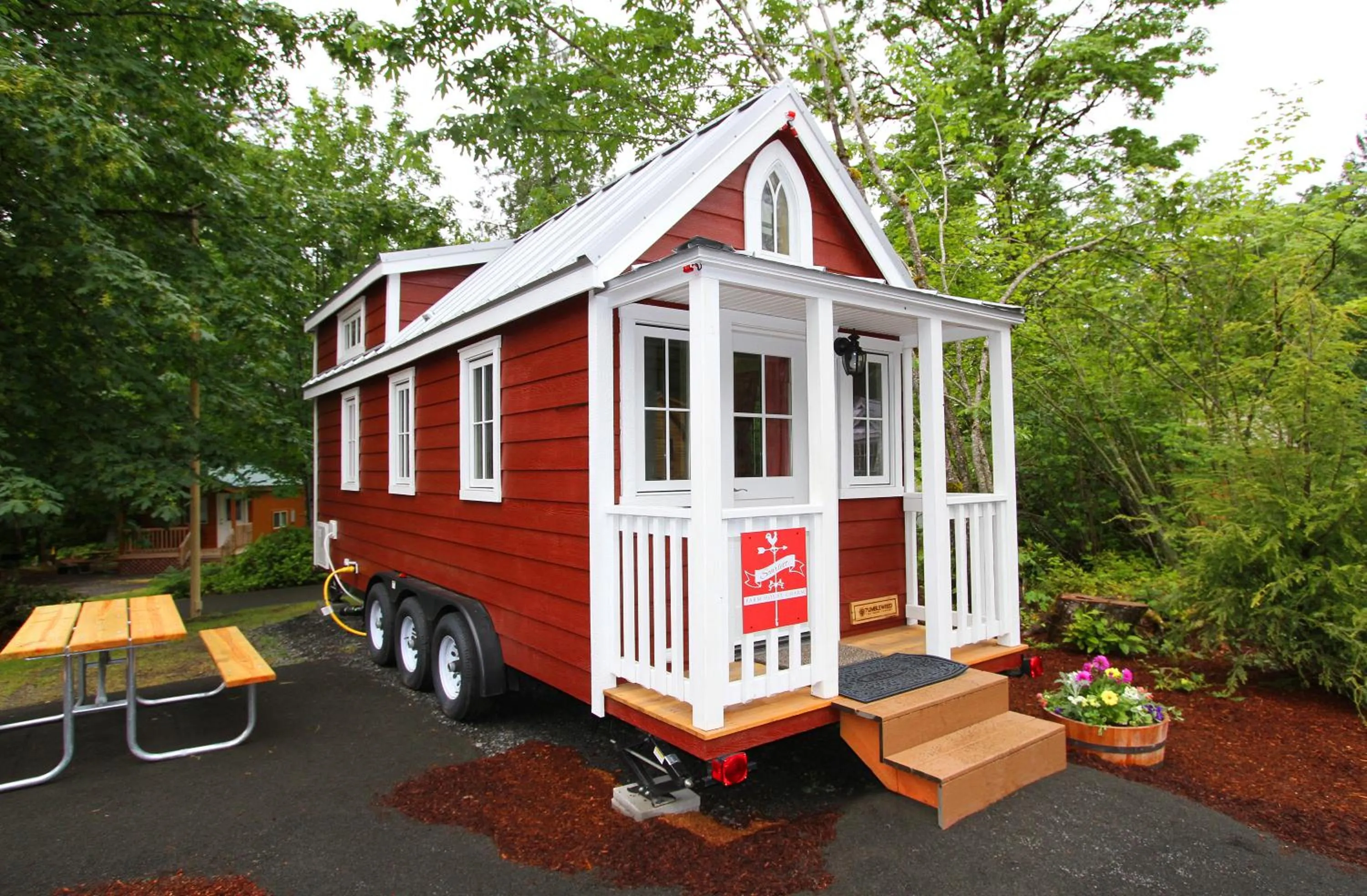 Patio in Mt Hood Tiny House Village