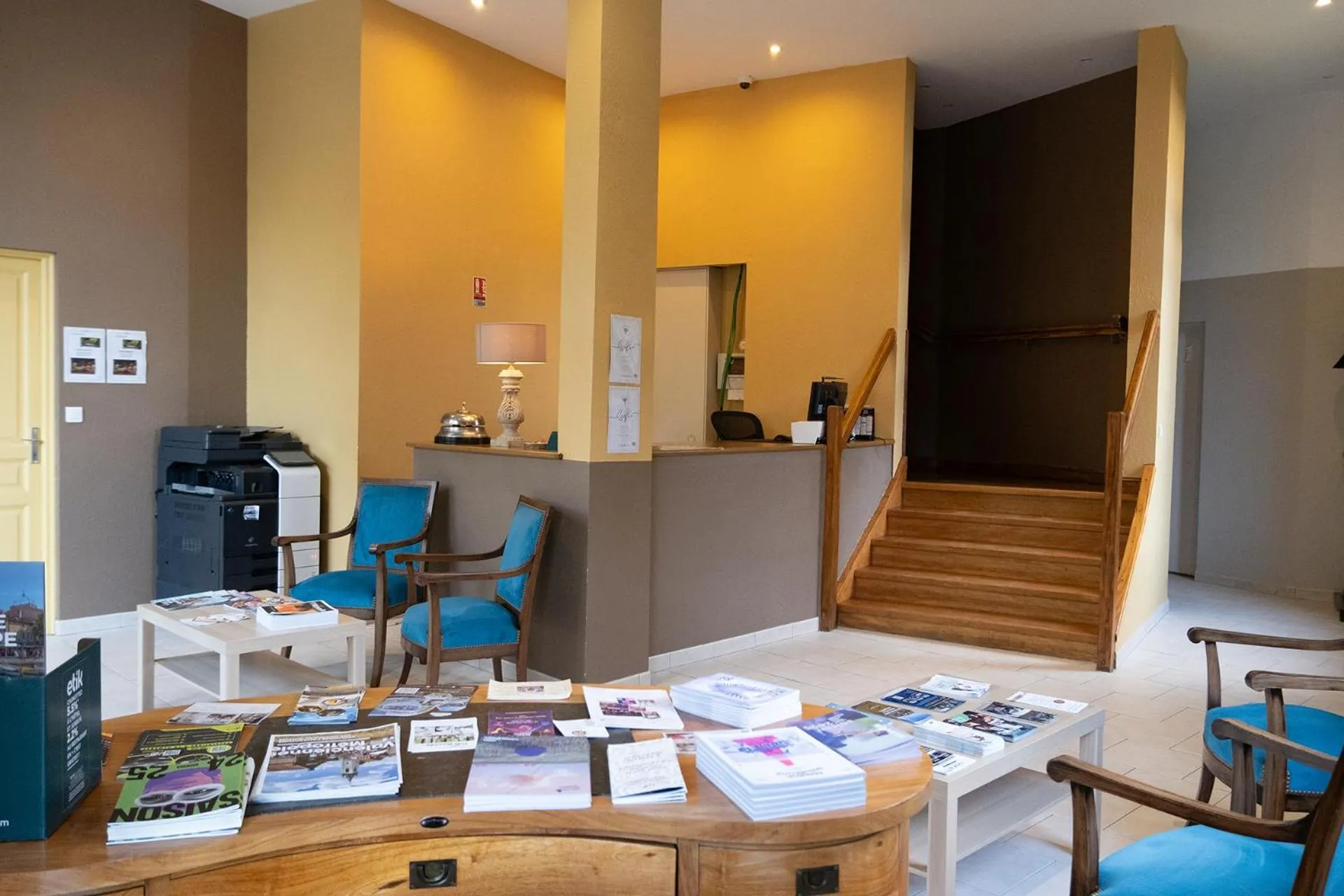 Seating area in LOGIS-Hôtel-Restaurant La Gentilhommière