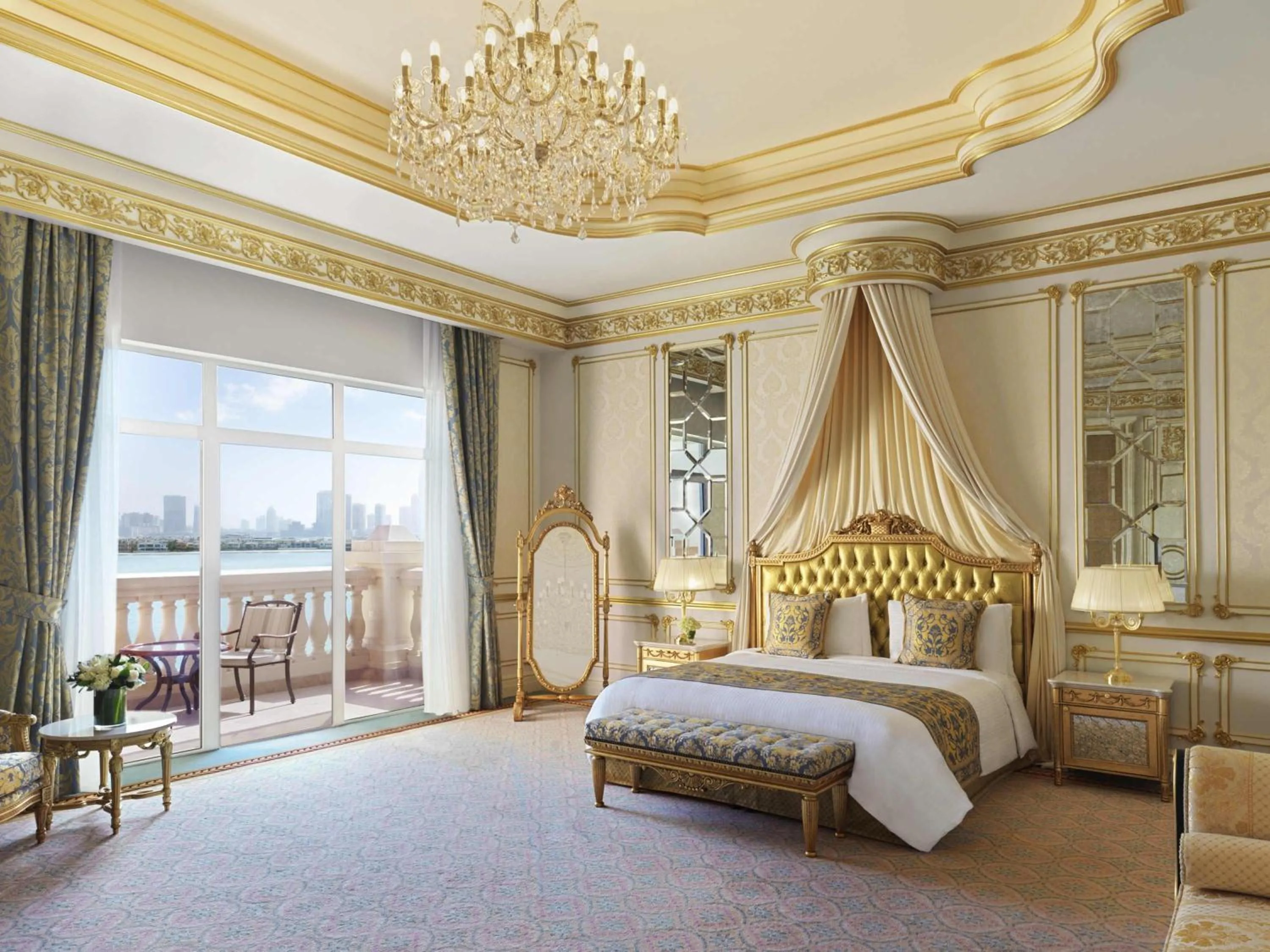 Bedroom, Bed in Raffles The Palm