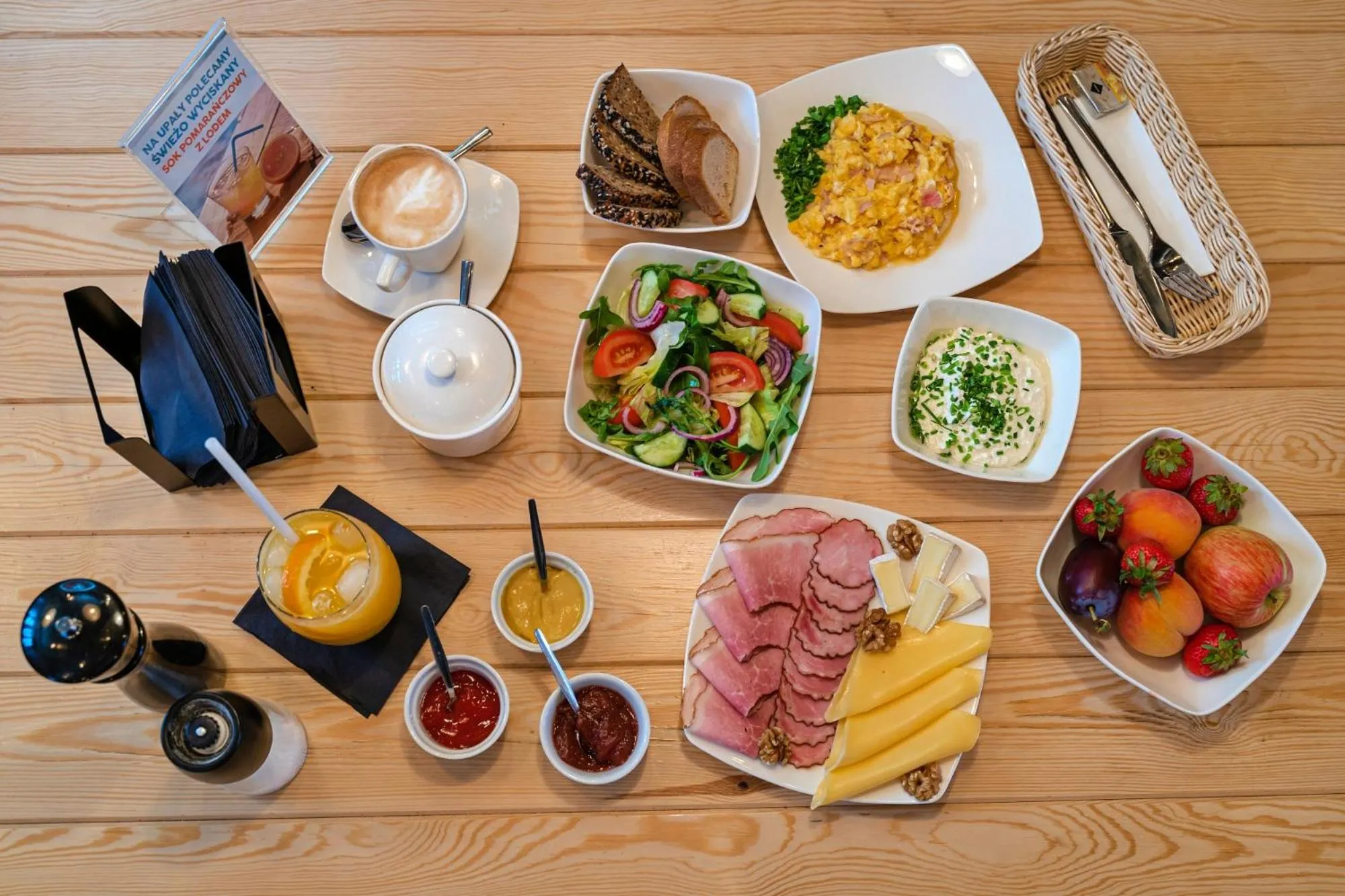 Food close-up in Cinema Apartments