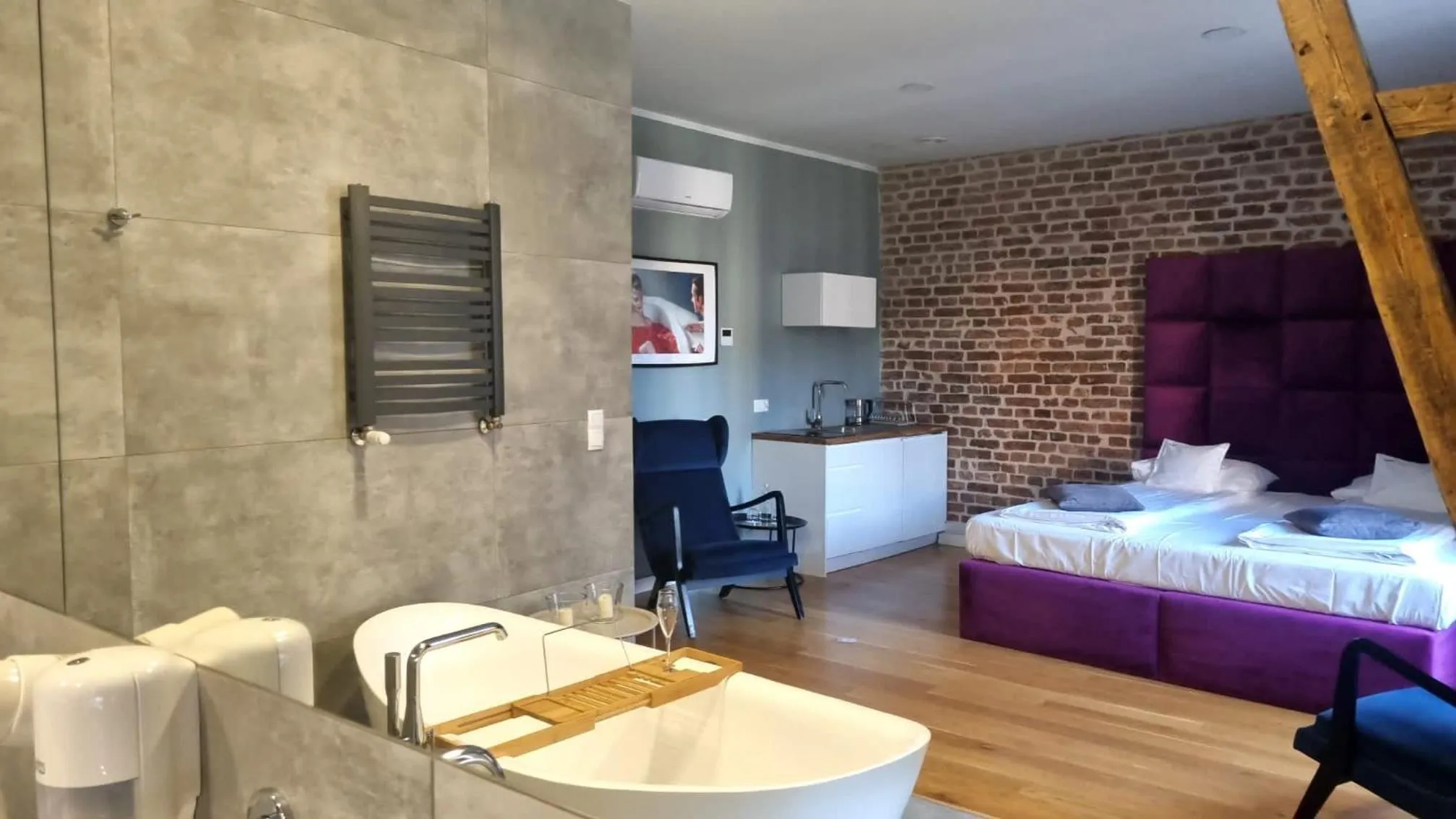 Bed in Cinema Apartments