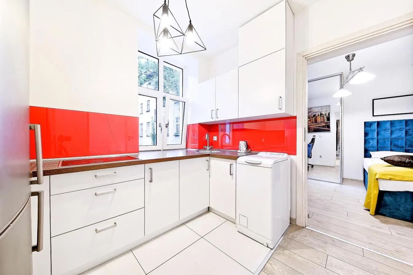 Kitchen or kitchenette in Cinema Apartments