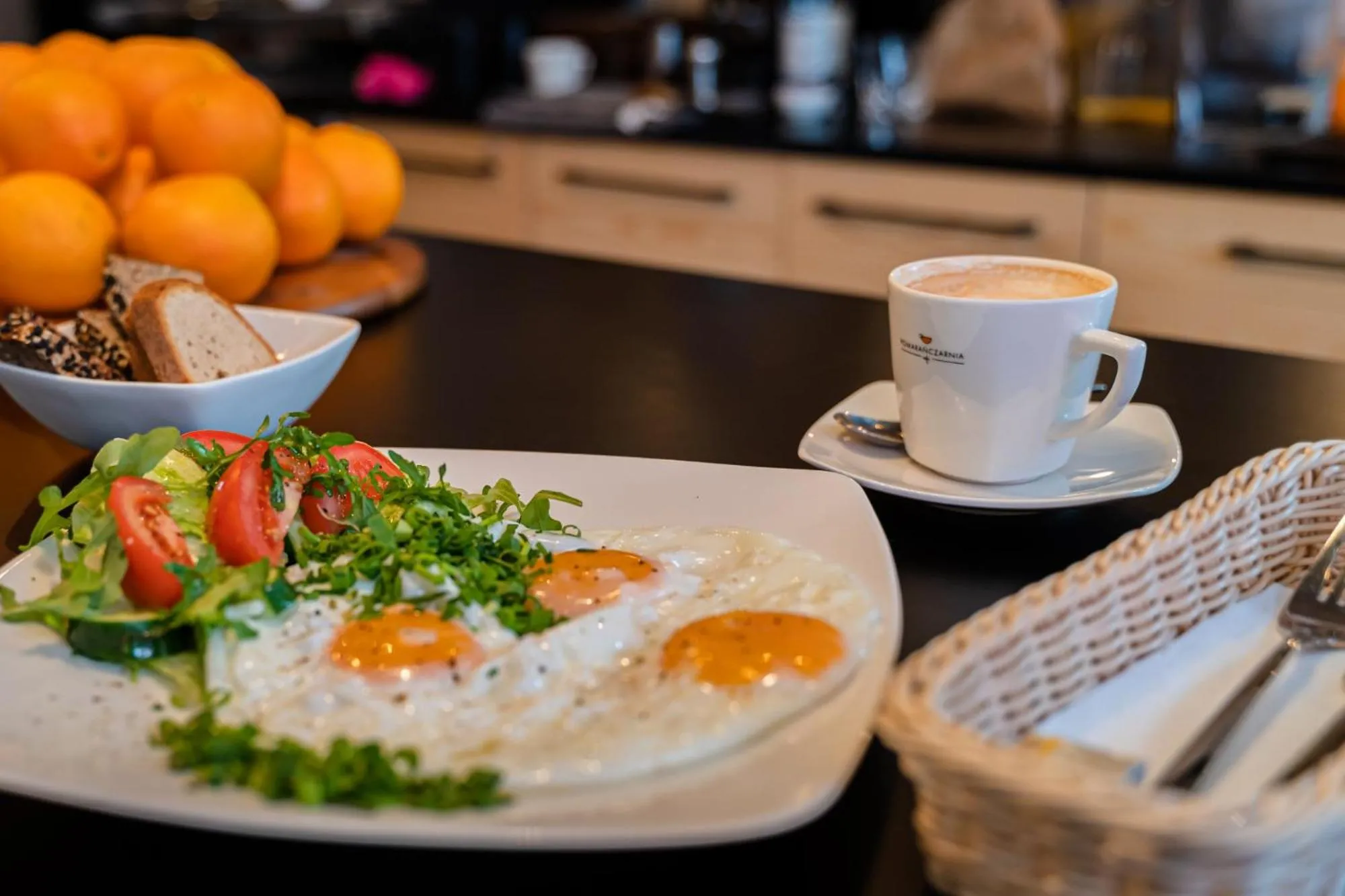 Food close-up in Cinema Apartments