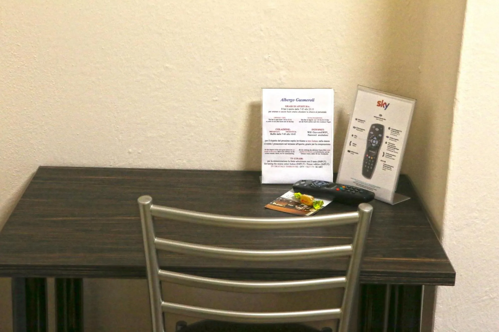 TV and multimedia in Albergo Gusmeroli