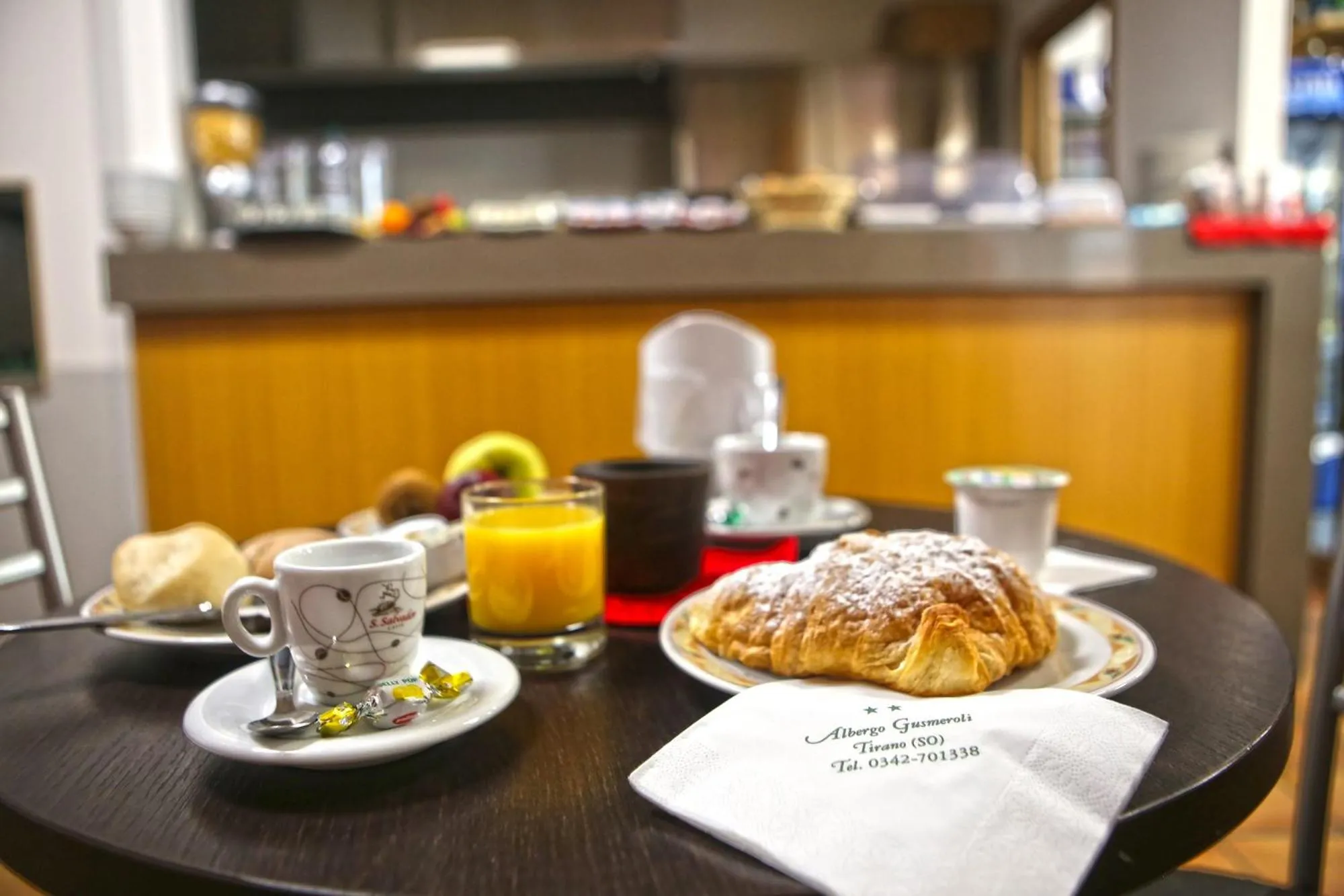 Food and drinks in Albergo Gusmeroli