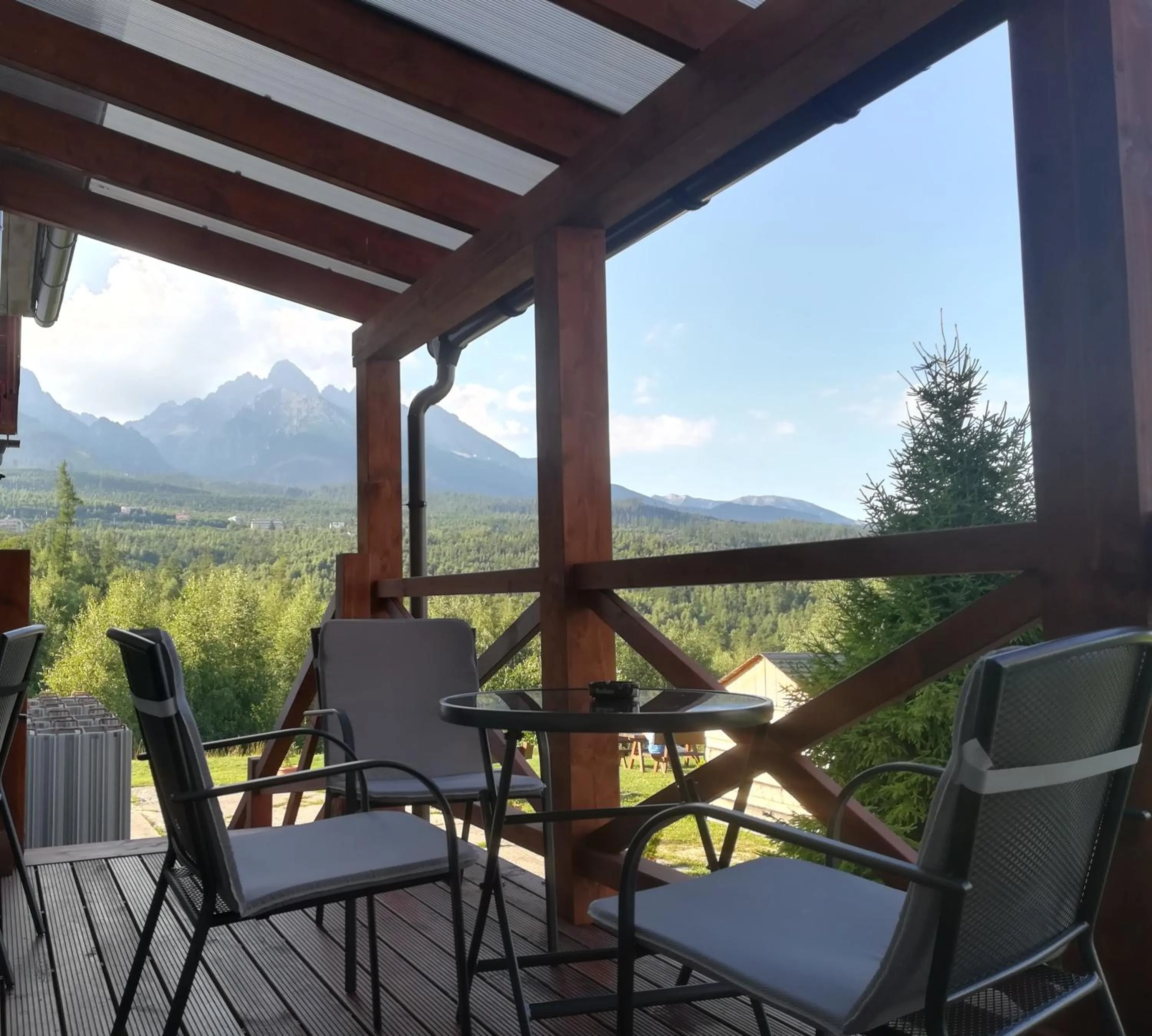 Balcony/Terrace in Penzión Valaška