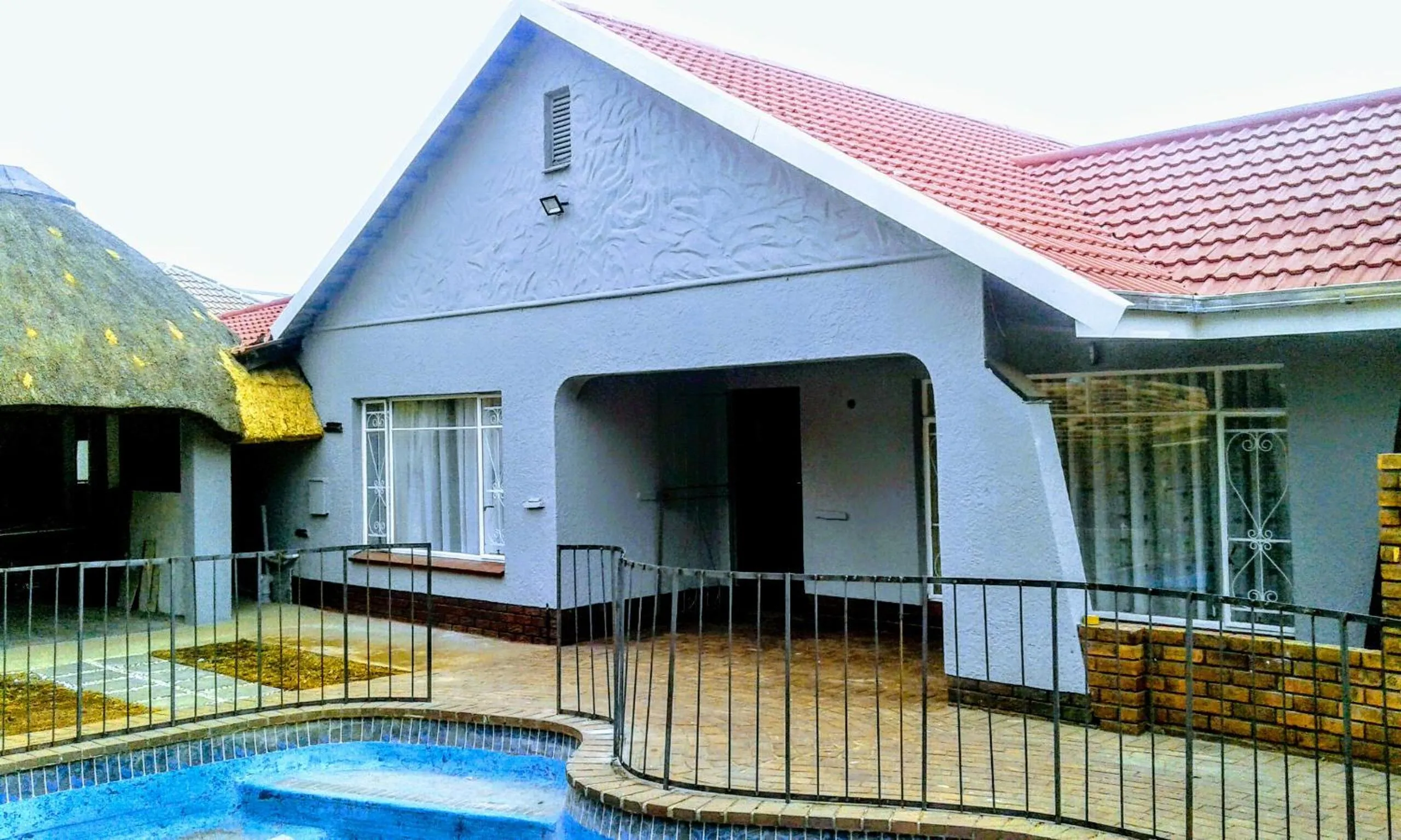 Pool view in Acacia Guesthouse