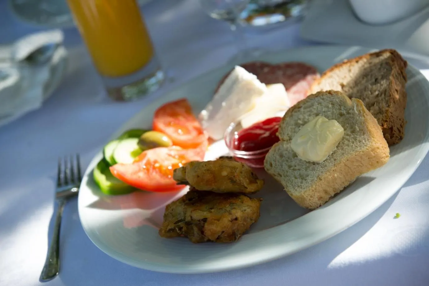 Continental breakfast in Aphrodite Hotel