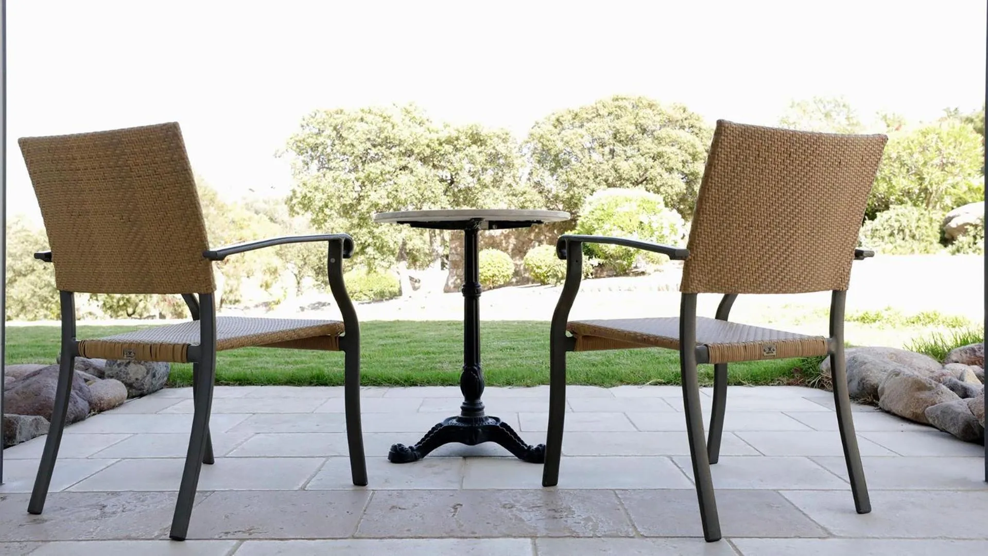 Garden view in La Villa Calvi