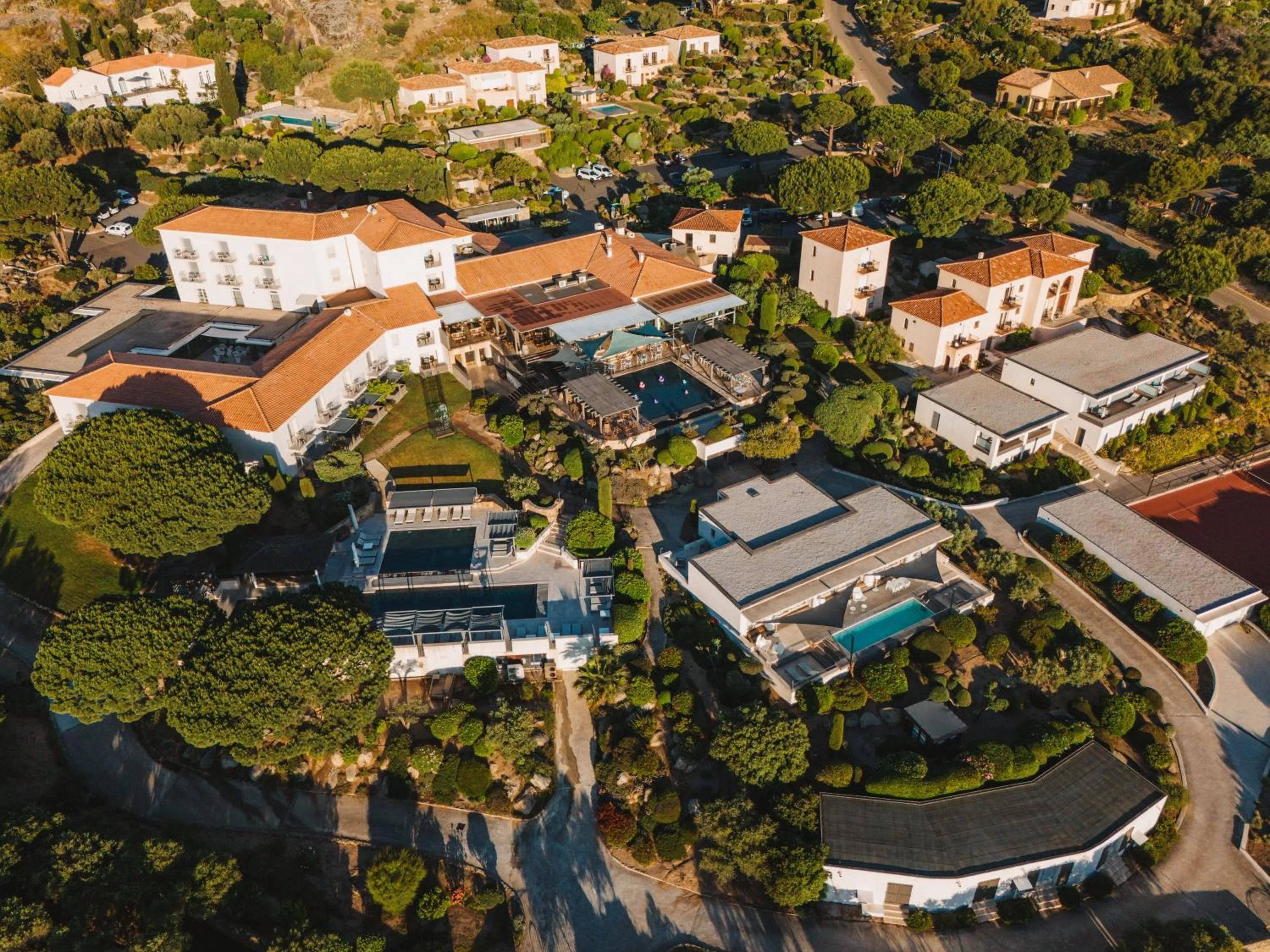 Bird's eye view in La Villa Calvi