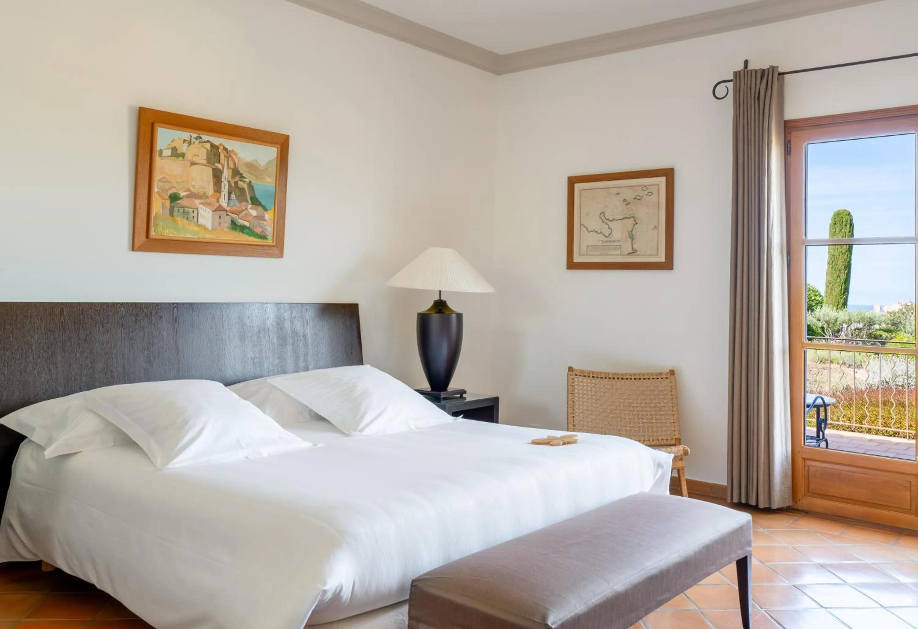 Bed in La Villa Calvi