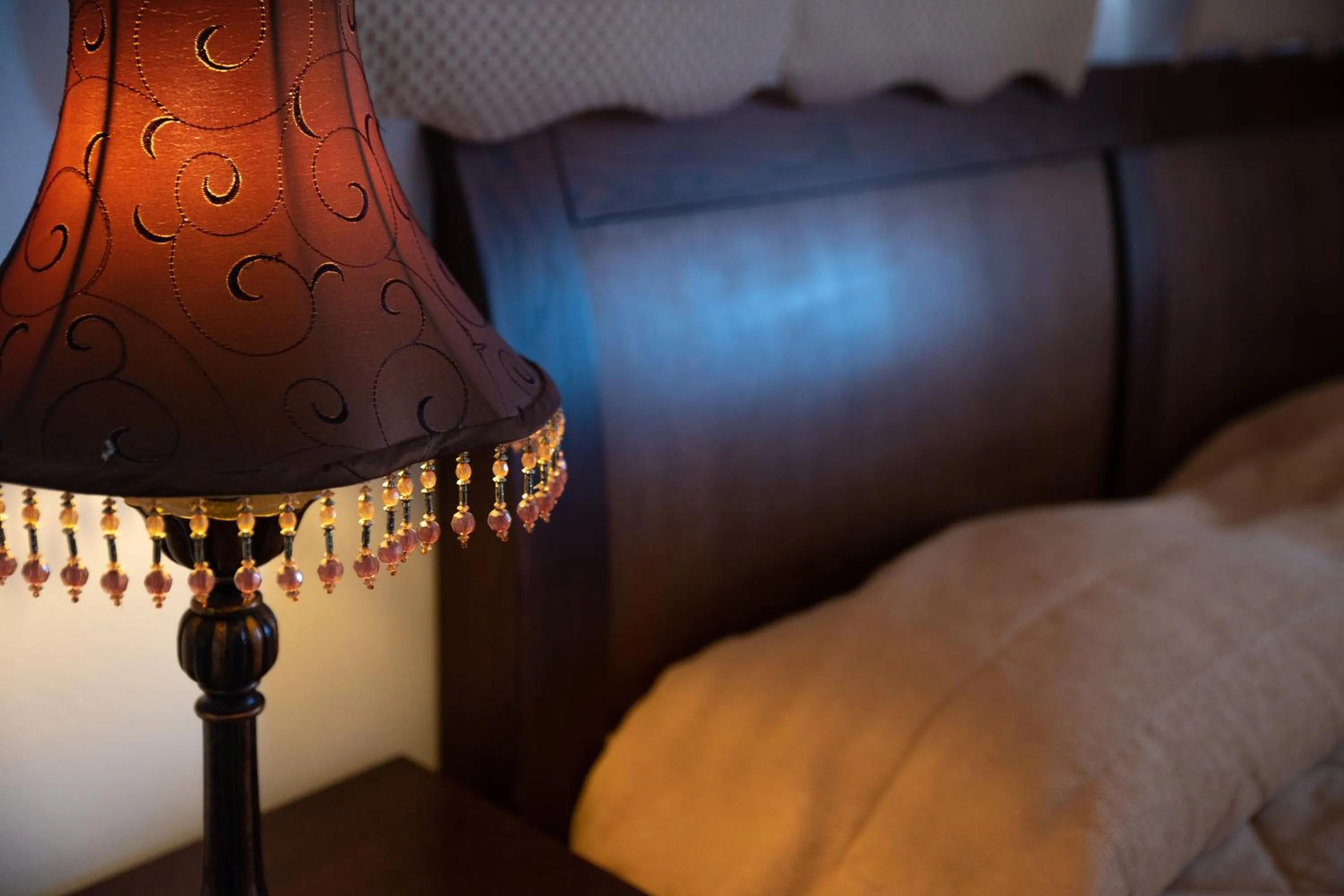 Decorative detail, Bed in Alma Hotel