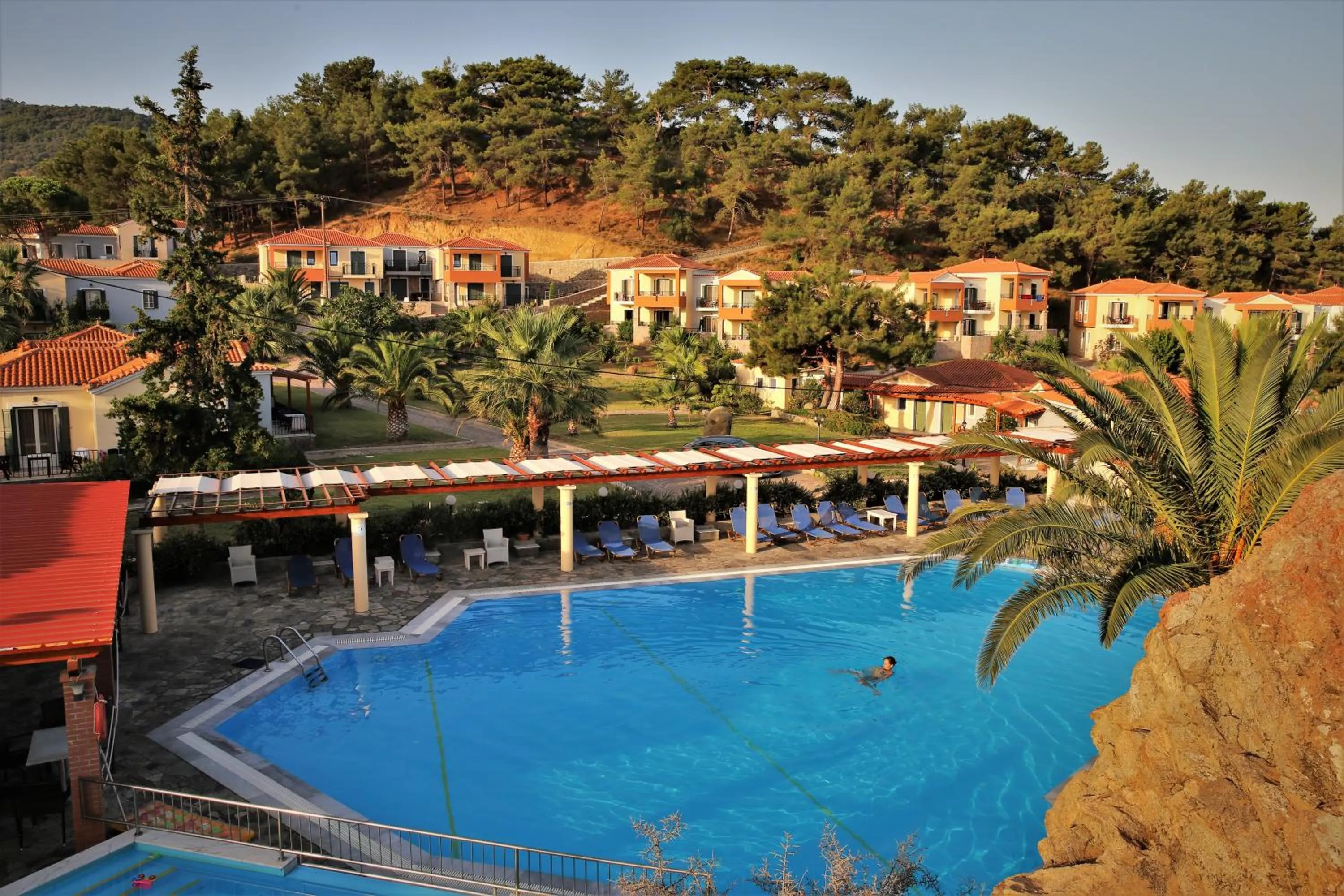 Pool view in Alma Hotel