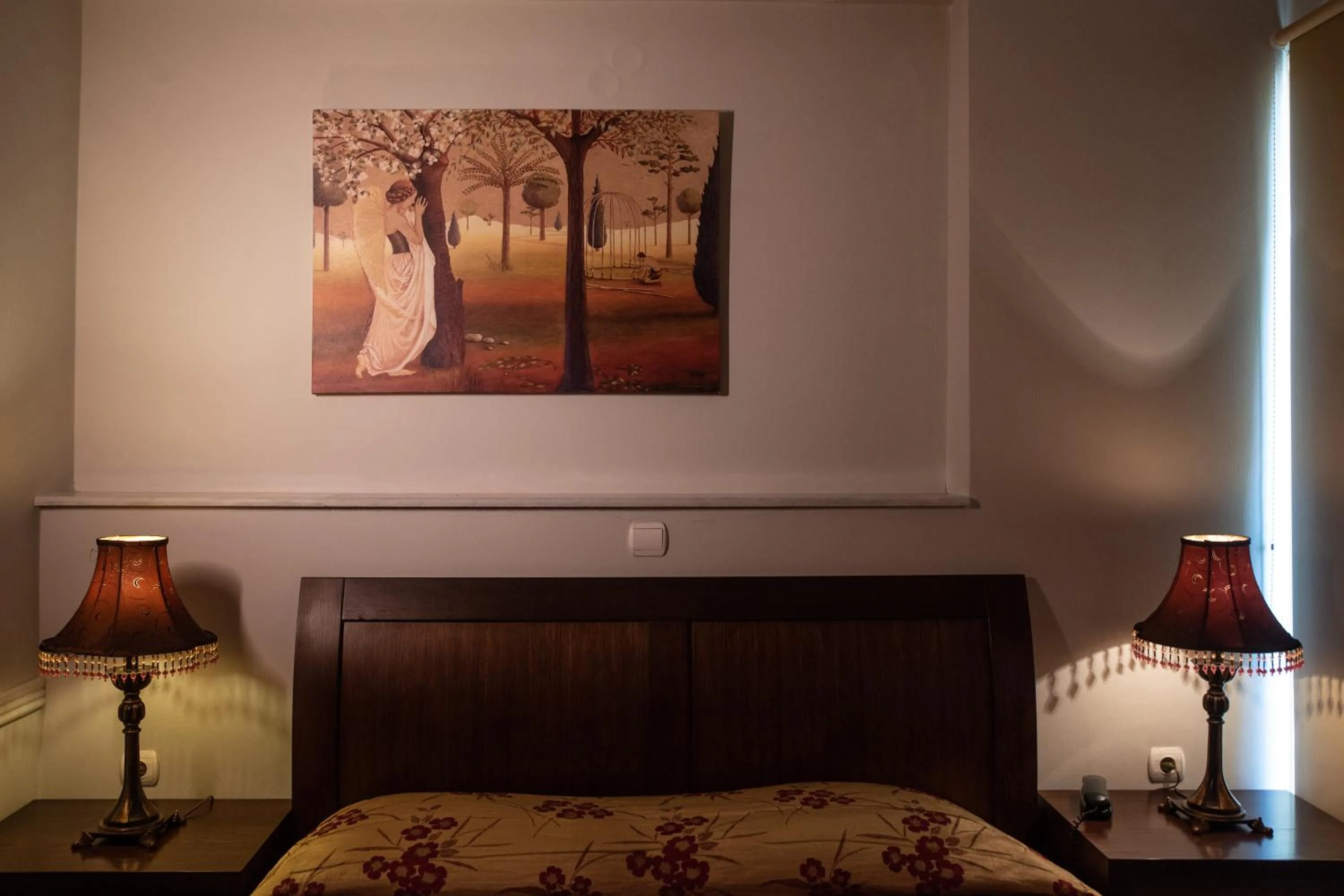 Decorative detail, Bed in Alma Hotel