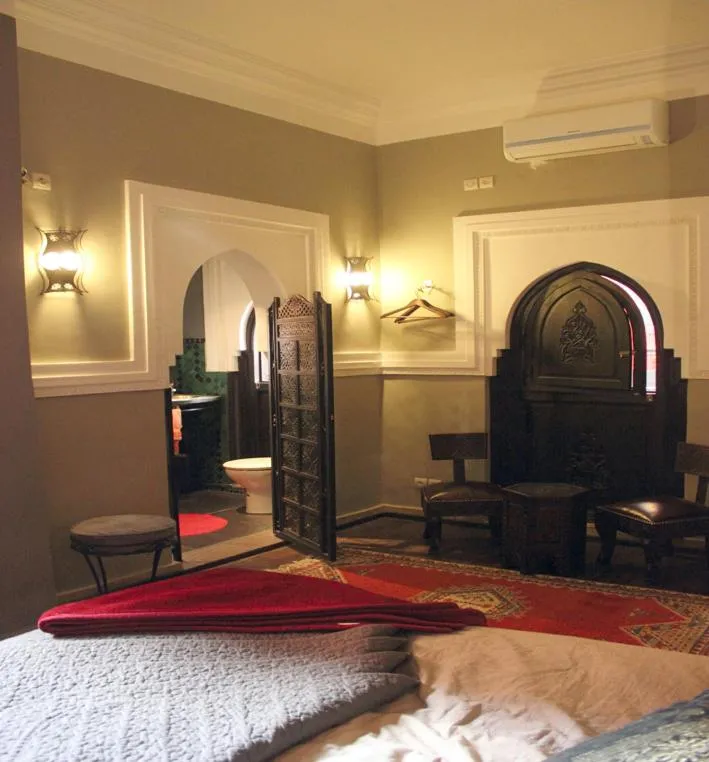 Bed in Riad Kantarell