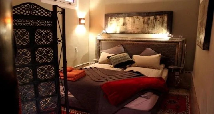 Bed in Riad Kantarell
