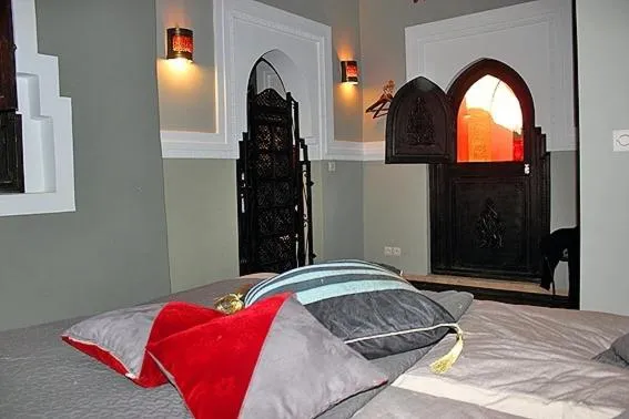 Bed in Riad Kantarell