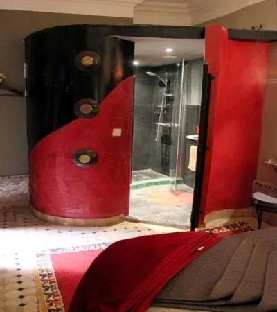 Bed in Riad Kantarell