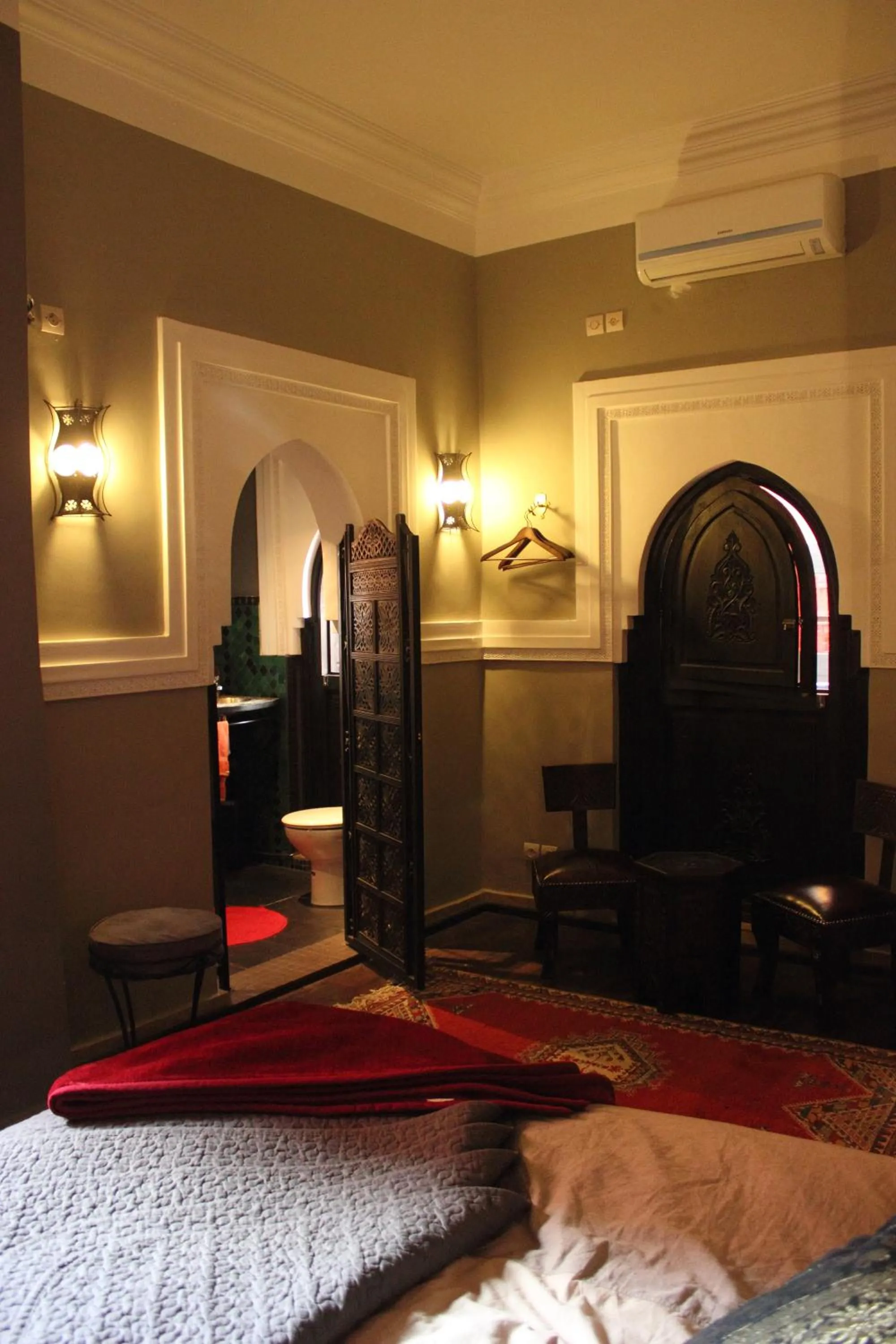 Bed in Riad Kantarell