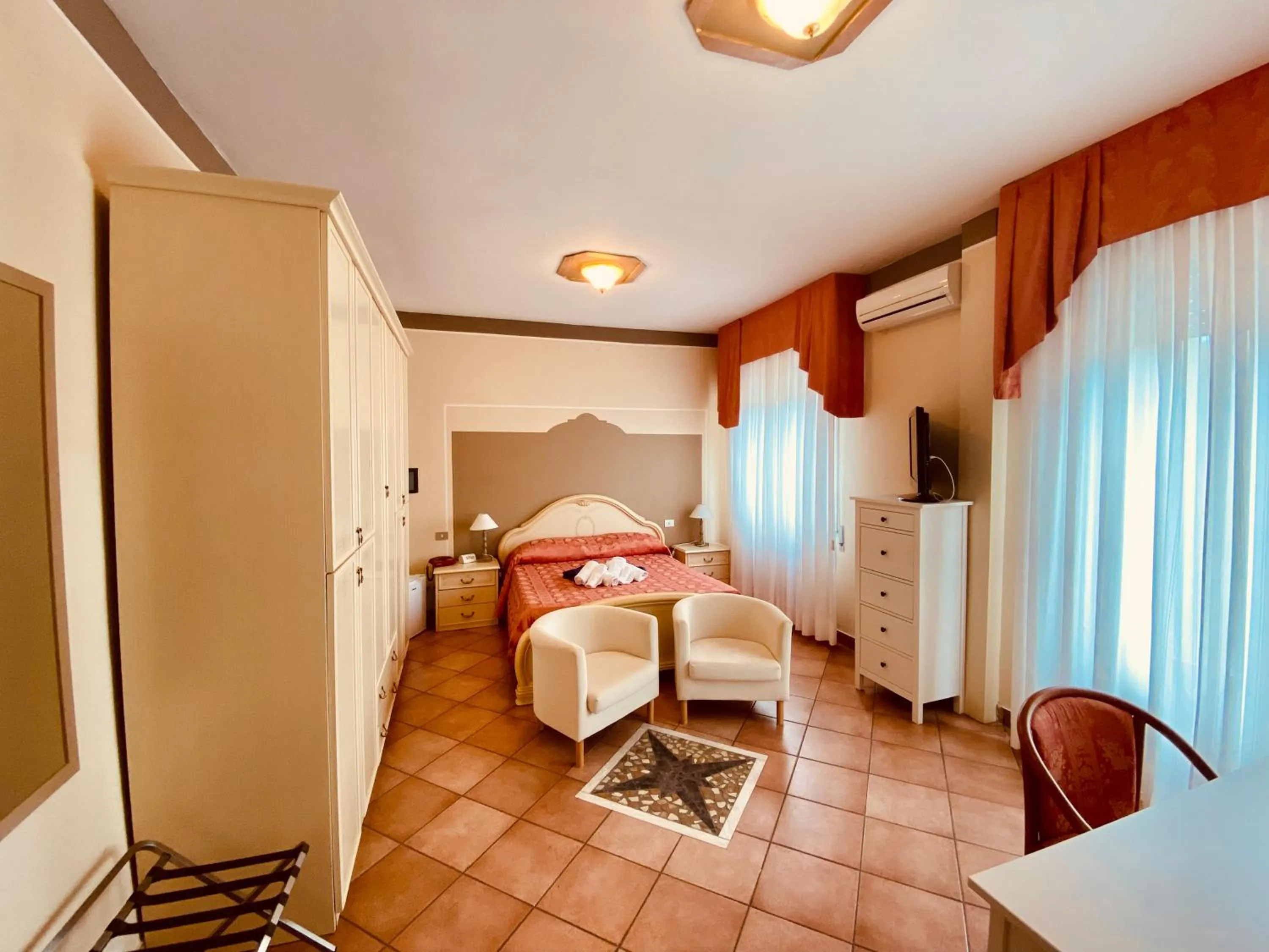 Bed in Art Hotel Pandos