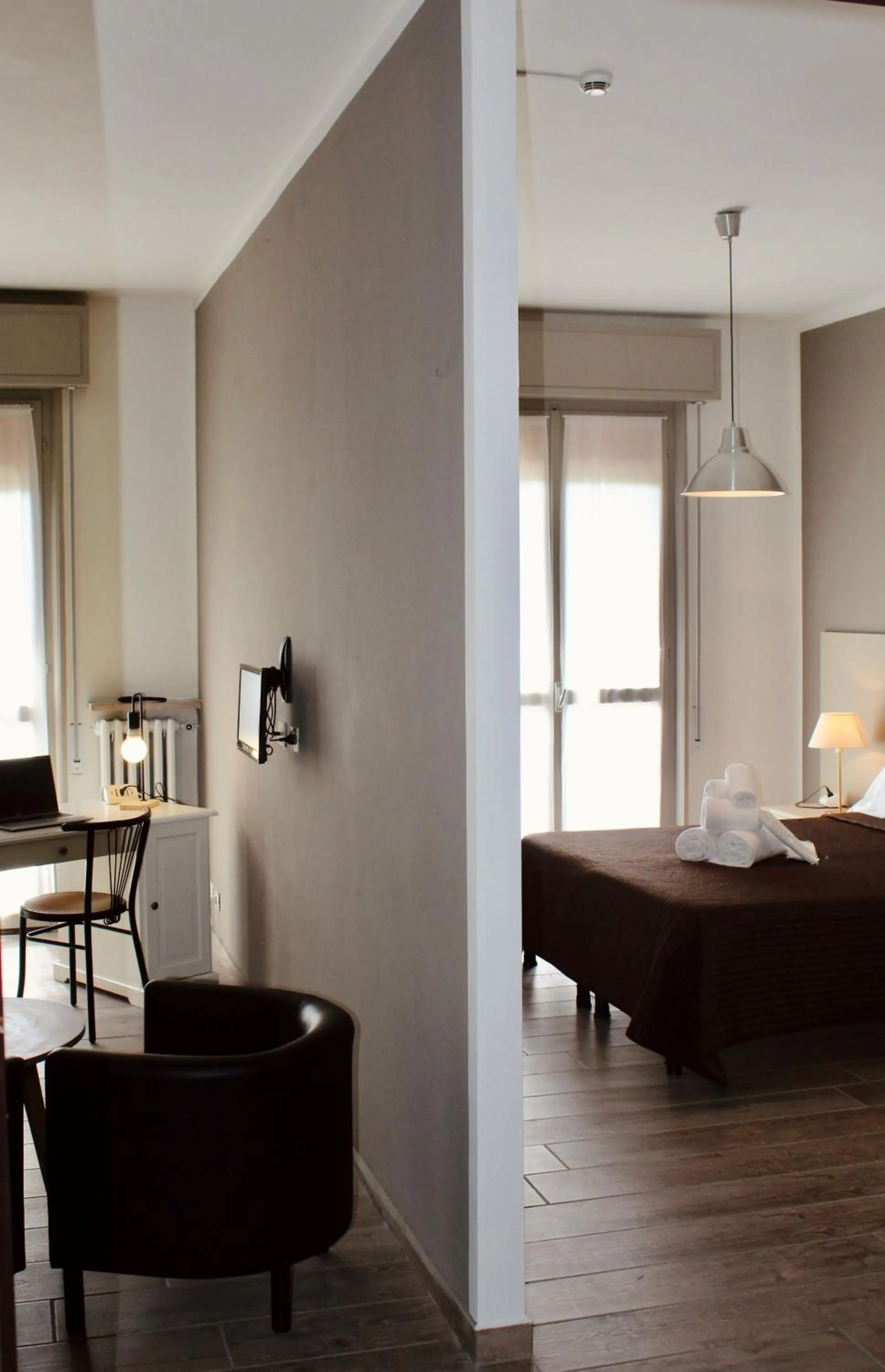 Bed in Art Hotel Pandos