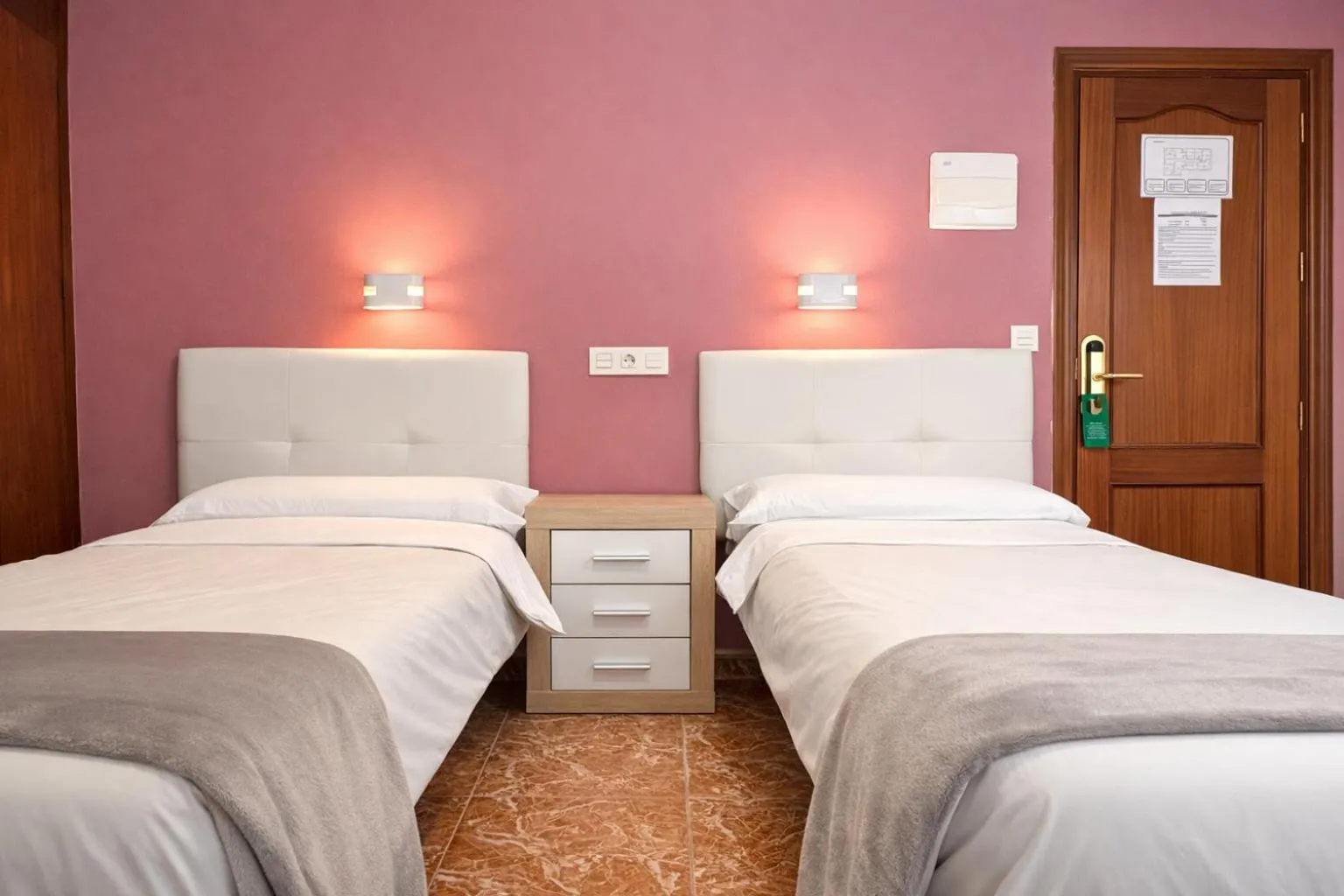 Bed in Pensión Rocamar