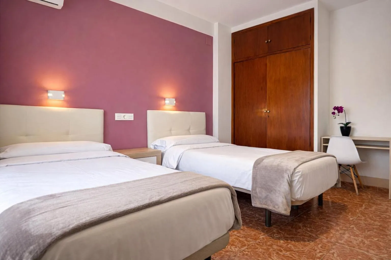 Bed in Pensión Rocamar