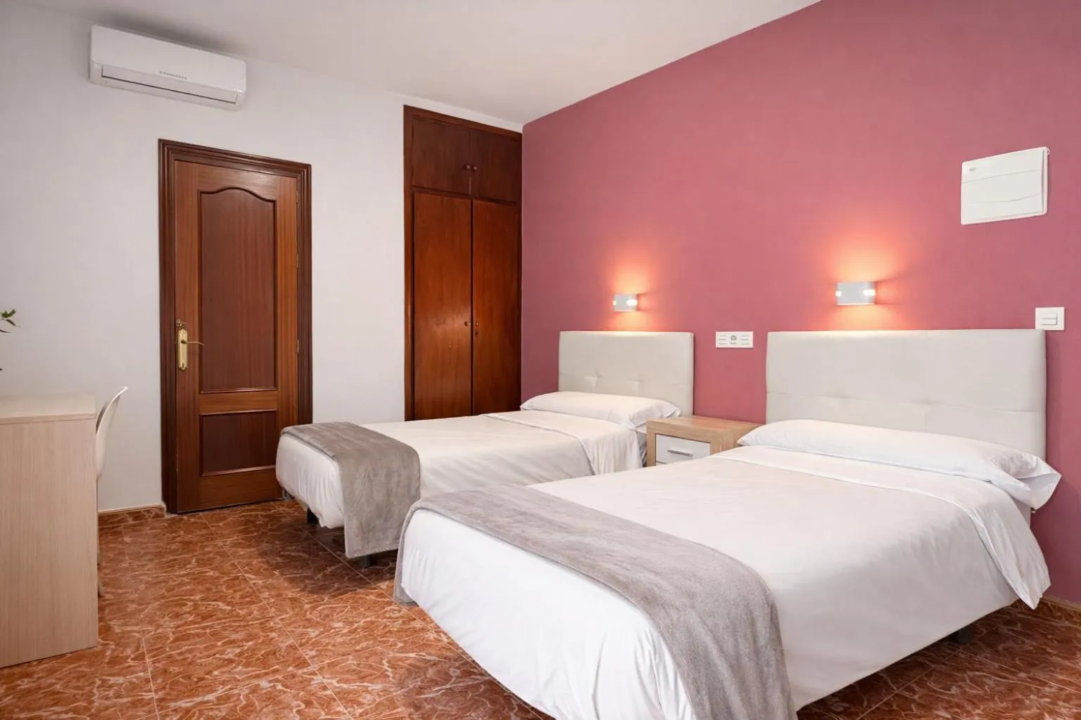 Bed in Pensión Rocamar