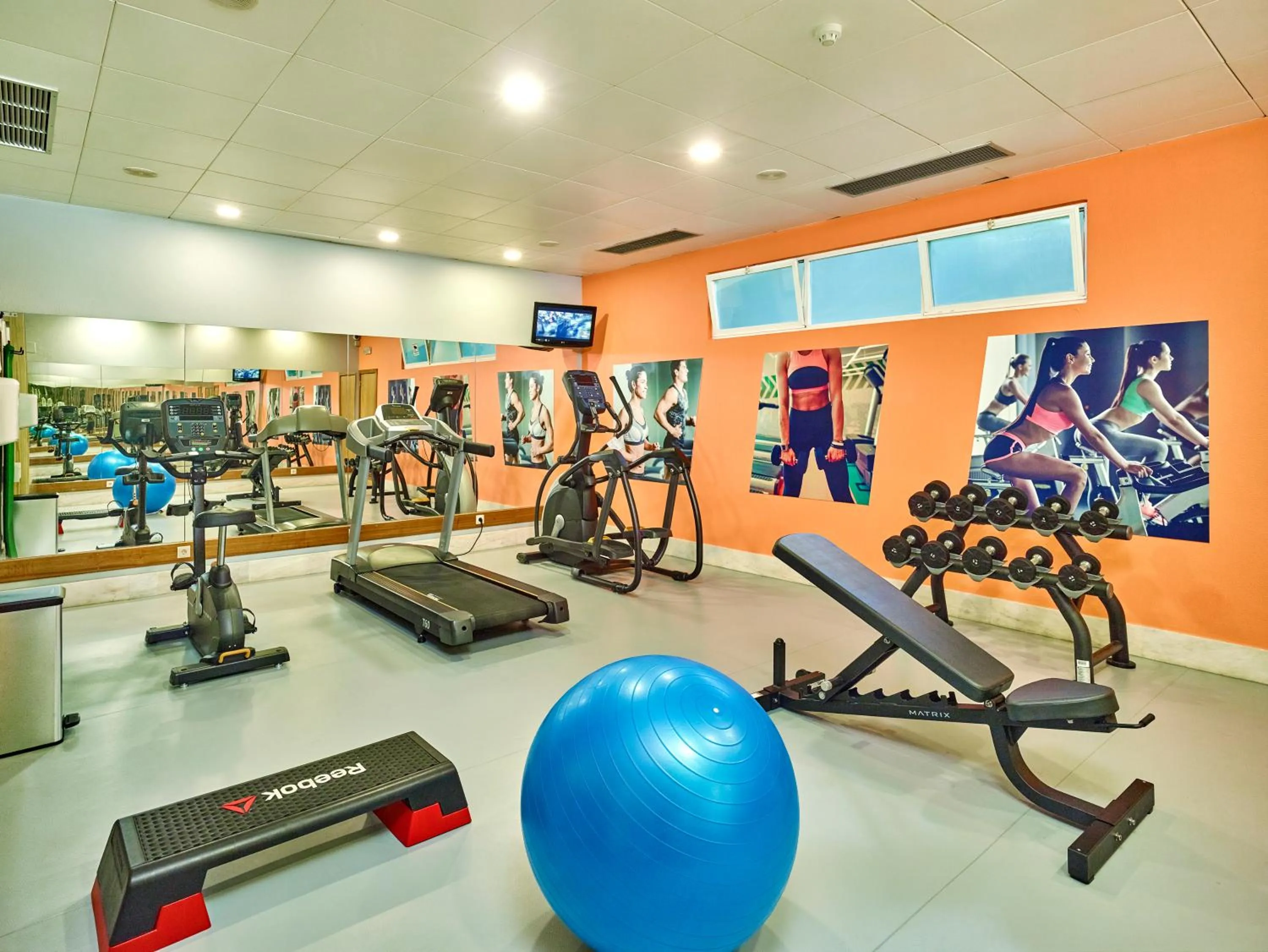 Fitness centre/facilities in Oceanus Aparthotel